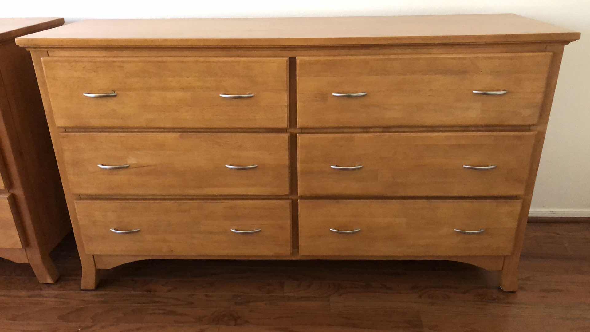 Photo 1 of MAPLE CHEST OF DRAWERS WITH DOVETAIL DRAWERS 60” X 18” H 35”