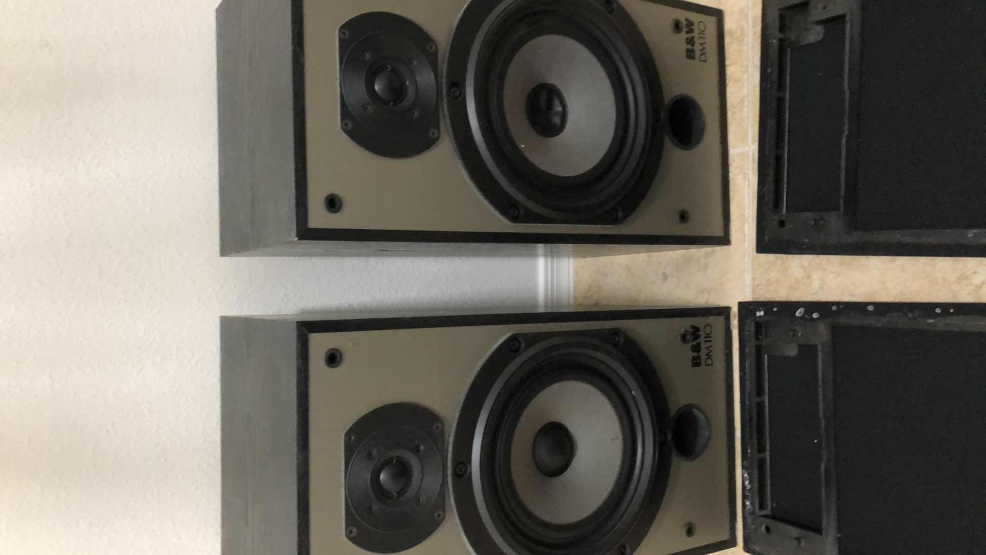 Photo 2 of PAIR OF B & W DM 110 BOOKSHELF SPEAKERS