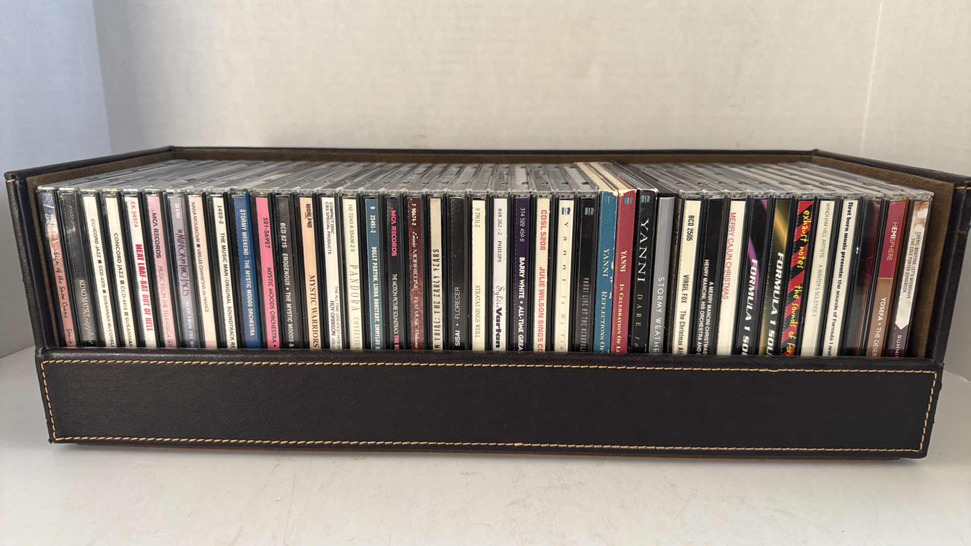 Photo 1 of ASSORTED CDS, VARIOUS ARTISTS IN LEATHER CASE