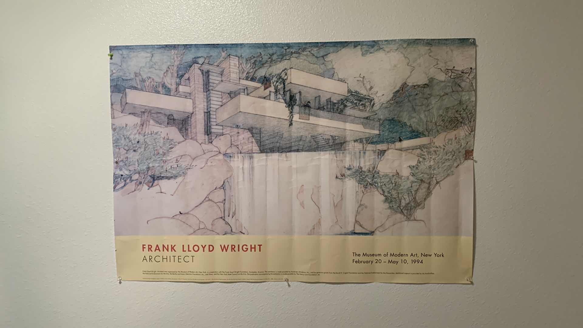 Photo 1 of VINTAGE FRANK LLOYD WRIGHT POSTER 1994