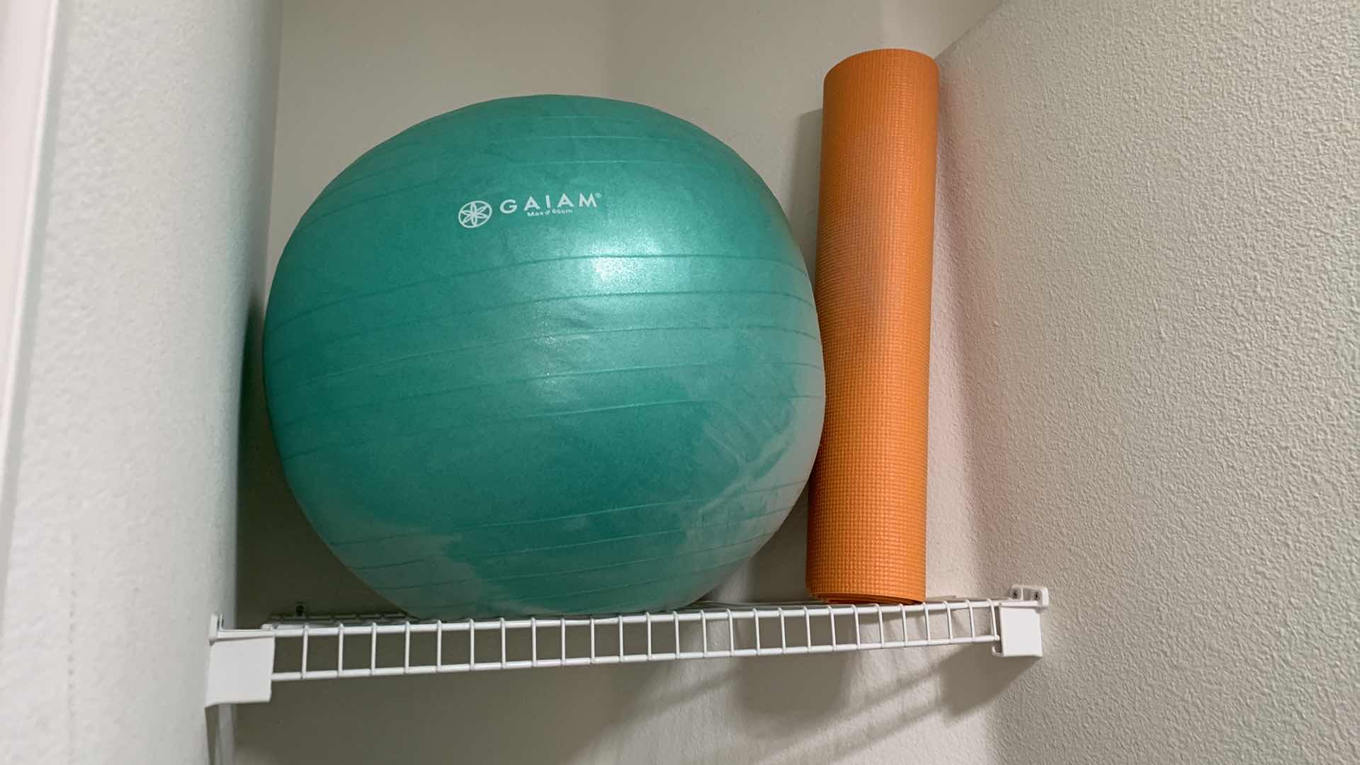 Photo 1 of EXERCISE BALL AND YOGA MAT