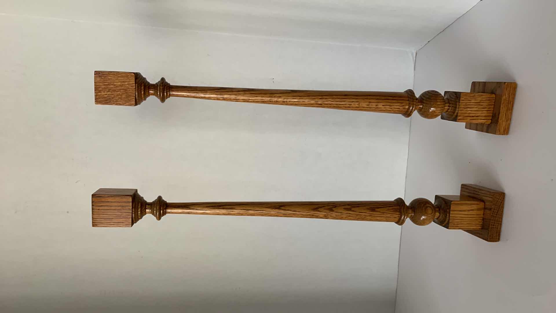 Photo 1 of WOODEN CANDLE STICKS 23” TALL