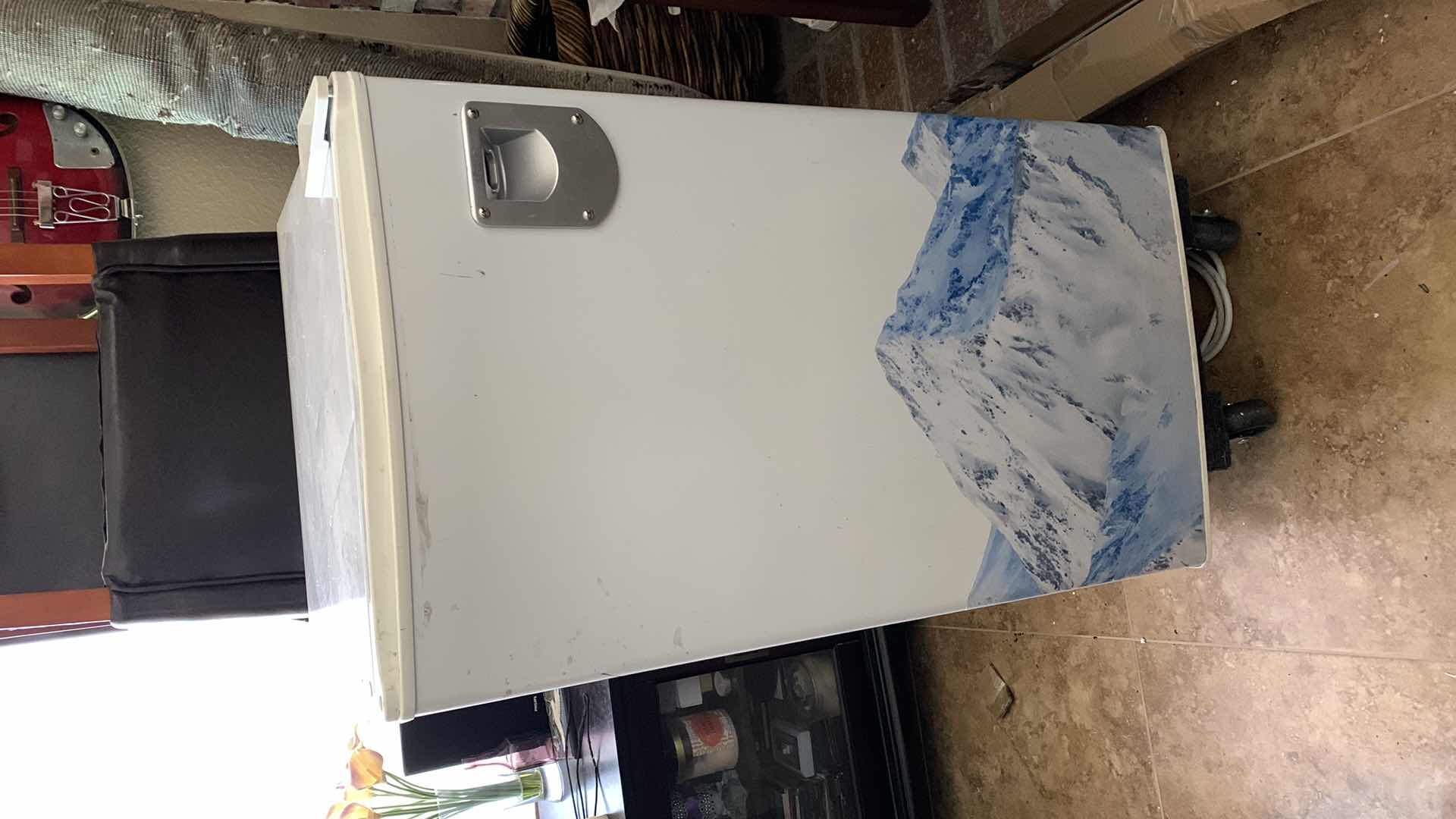 Photo 1 of VINTAGE COORS LIGHT MINI REFRIGERATOR FREEZER WITH BUILT IN BOTTLE OPENER 19” X 18” H 33”