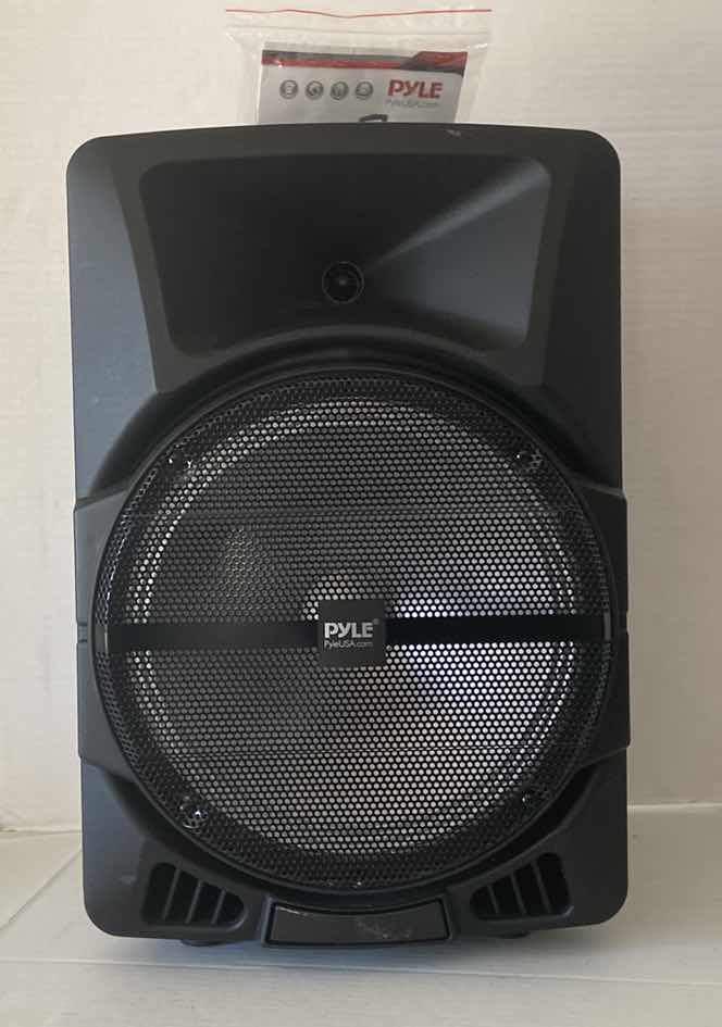 Photo 1 of PYLE PORTABLE SPEAKER WITH WHEELS