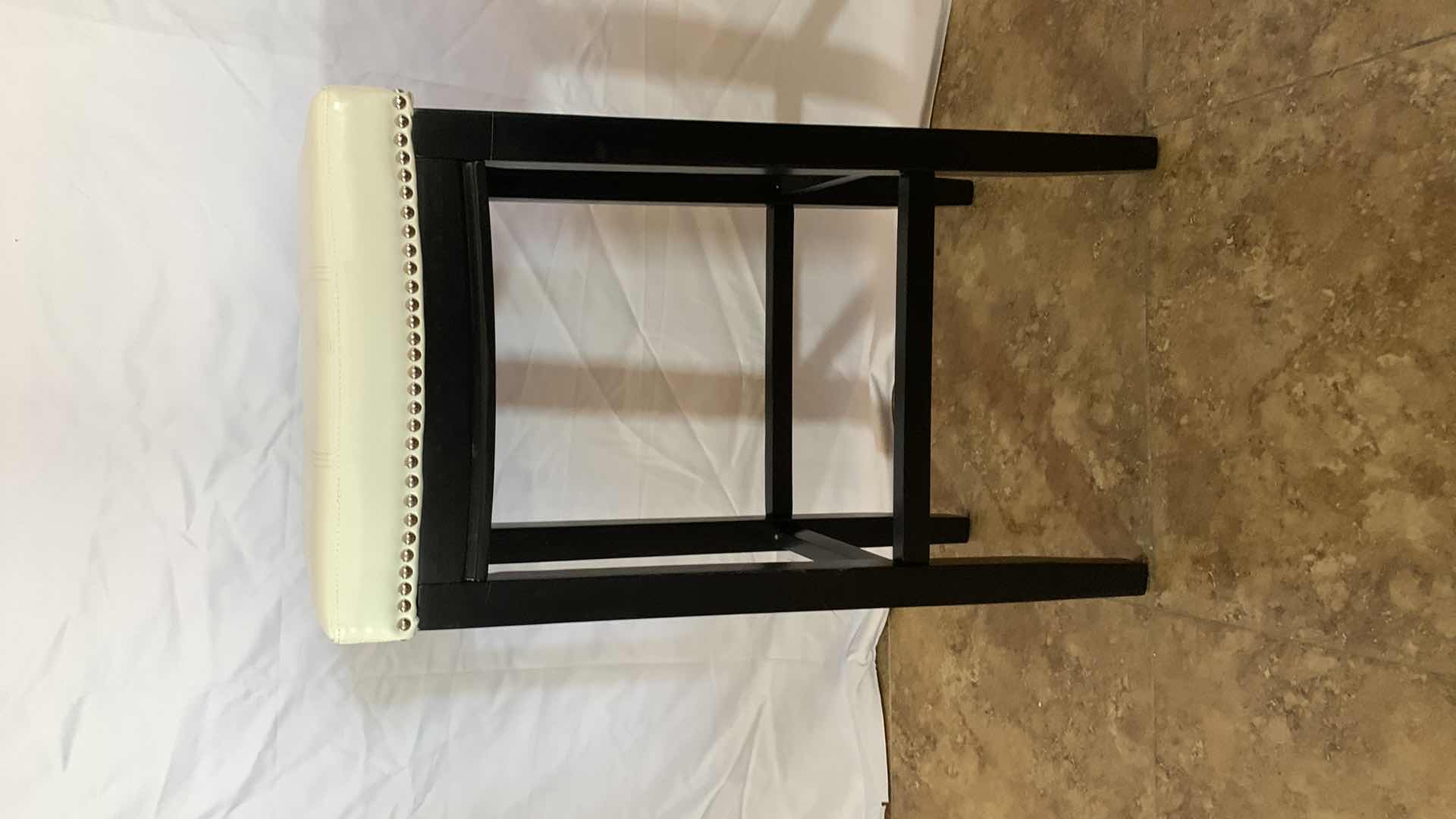 Photo 1 of  BACKLESS COUNTER STOOL WITH NAILHEAD TRIM32” TALL