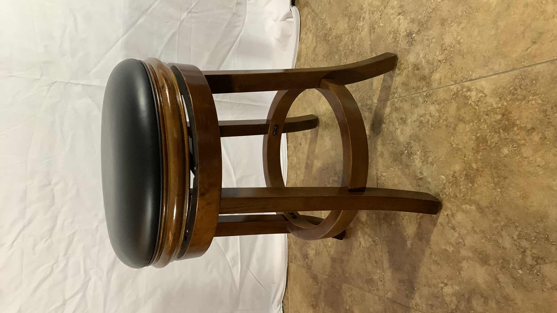 Photo 1 of ASHLEY MAYA COUNTER HEIGHT WOODEN SWIVEL STOOL 24”