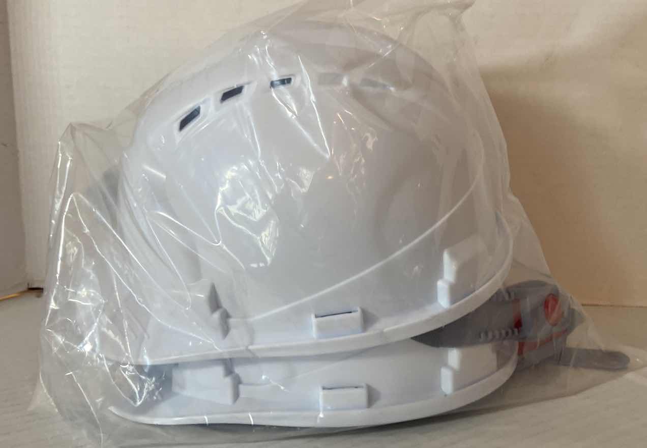 Photo 1 of 2-PLASTIC HARD HATS 