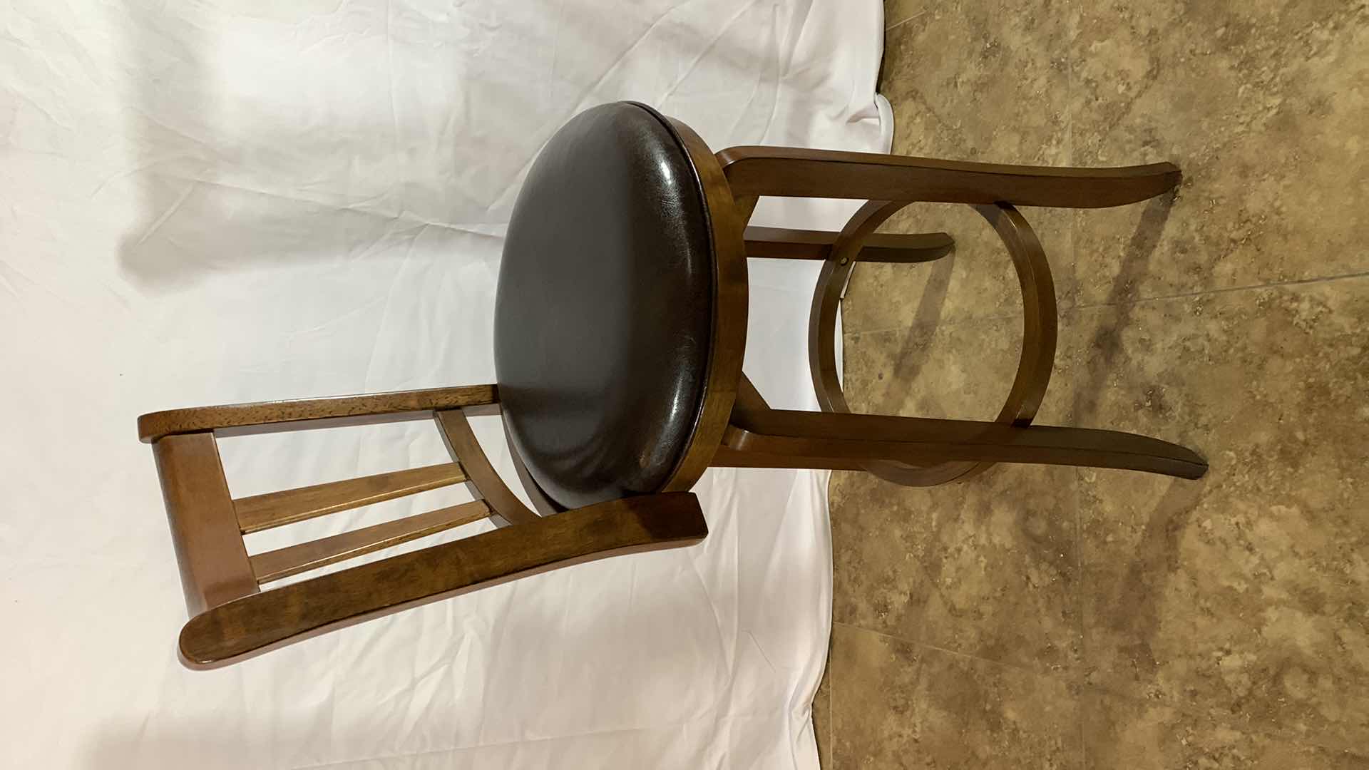 Photo 2 of HILLSDALE PRESQUE ISLE WOOD SWIVEL STOOL 39” TALL