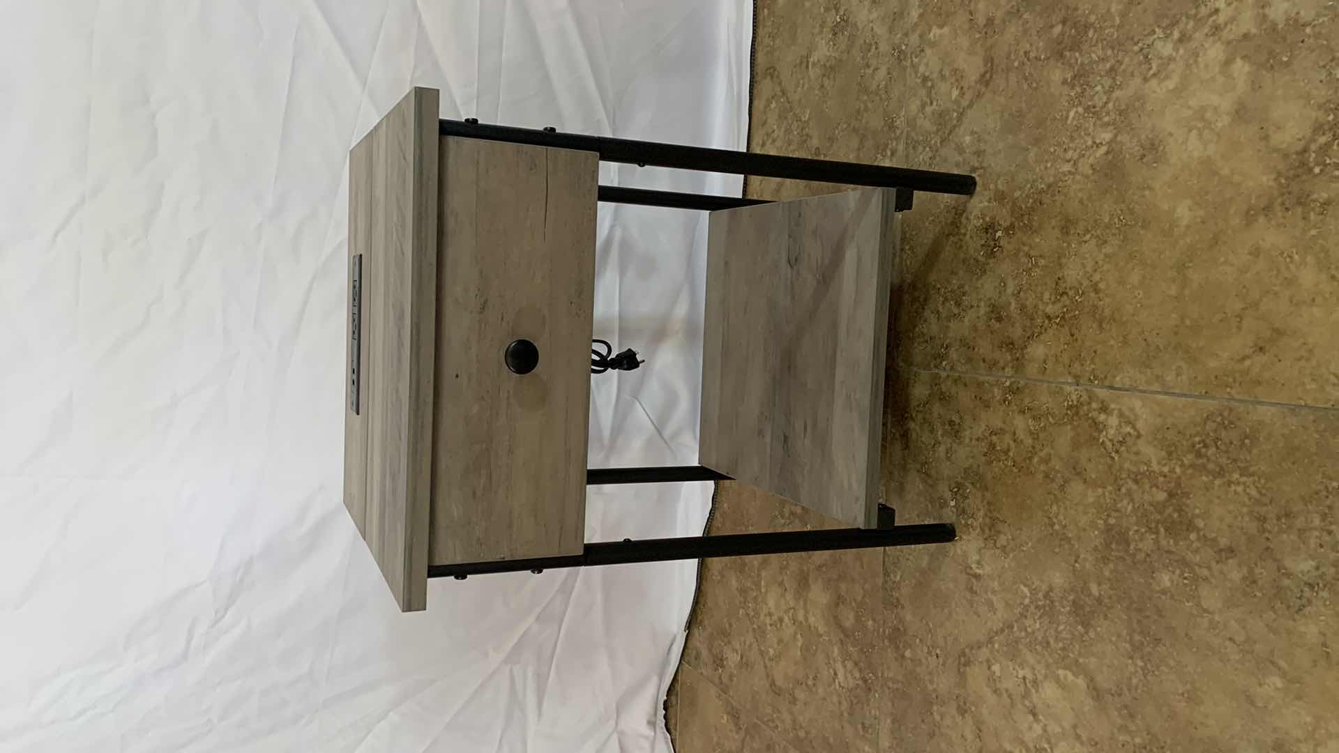 Photo 1 of NIGHTSTAND WITH USB CHARGING STATION AND ELECTRICAL OUTLETS 15” X 16” H 22”