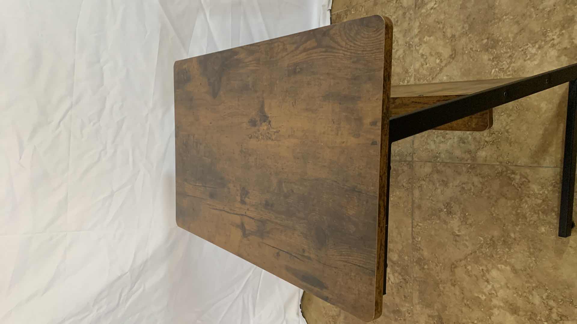 Photo 3 of WOODEN AND STEEL LAPTOP DESK 15” X 23” H 26”