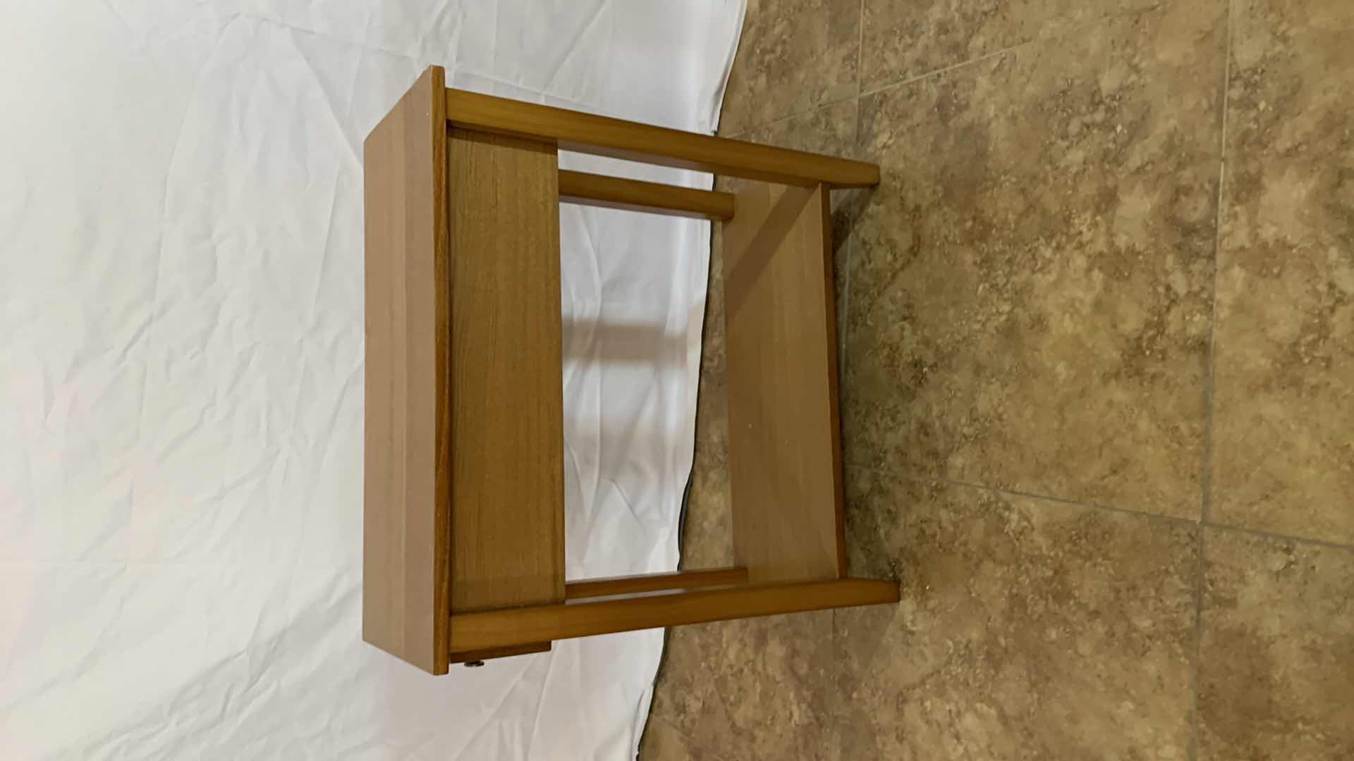 Photo 3 of NARROW WOODEN END TABLE 10” X 24” H 24”