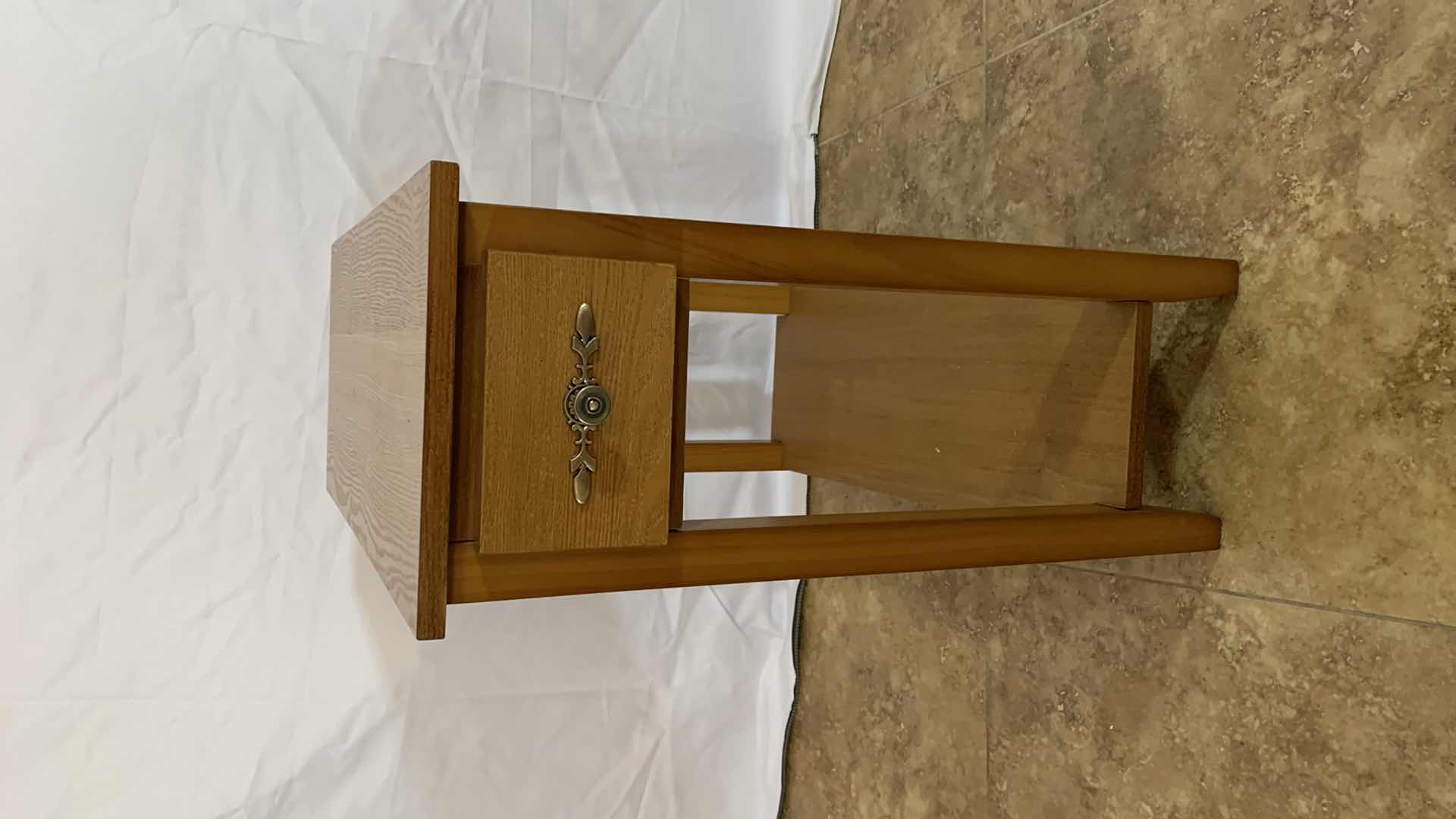 Photo 1 of NARROW WOODEN END TABLE 10” X 24” H 24”