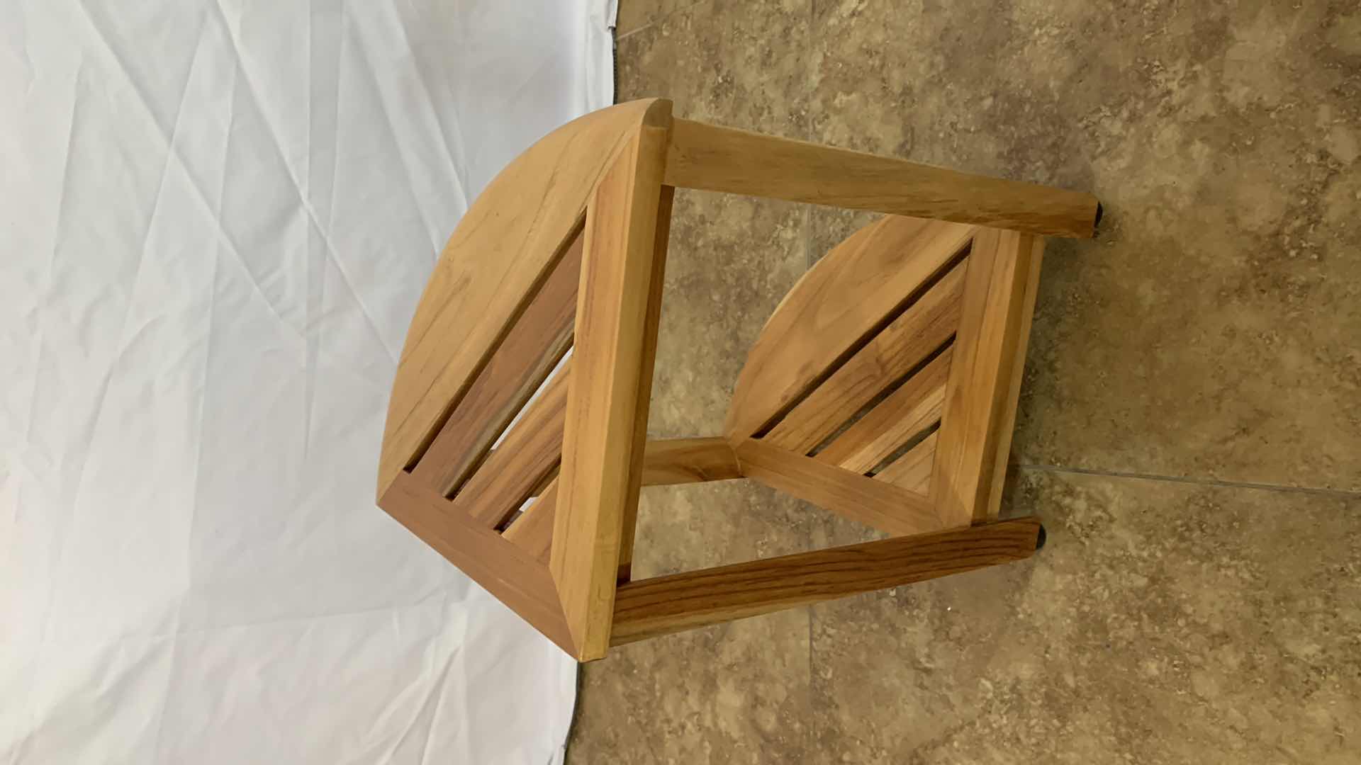 Photo 1 of ECHO DECORS BAMBOO CORNER SHOWER SEAT 17” X 12” H 18”