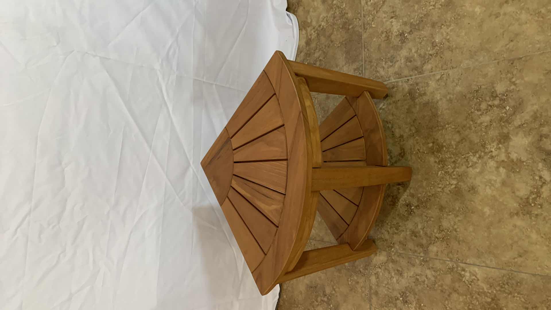 Photo 2 of BAMBOO CORNER SHOWER SEAT 22” X 15” H 18”