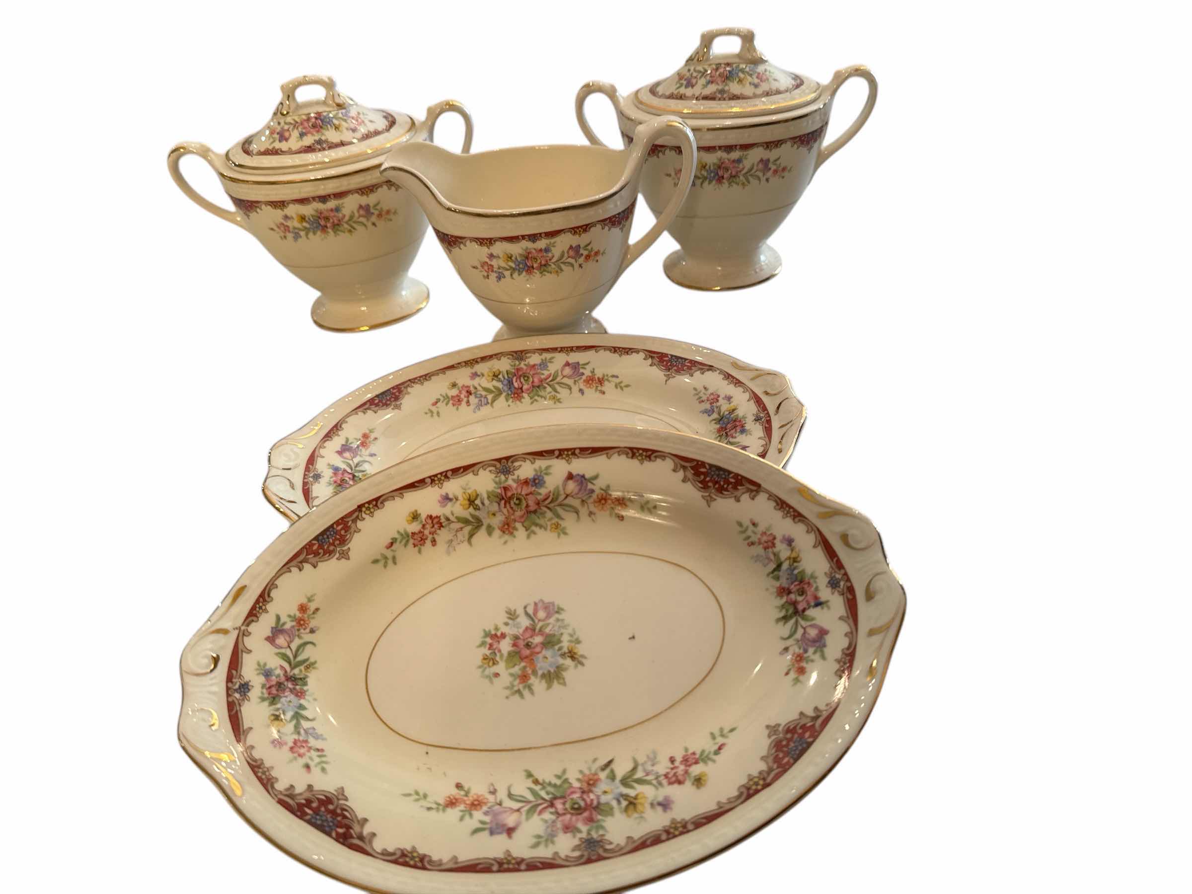 Photo 1 of 5 PIECES OF HOMER LAUGHLIN EGGSHELL GEORGIAN PORCELAIN DINNERWARE-PART OF LARGER SET (SOLD SEPARATELY).