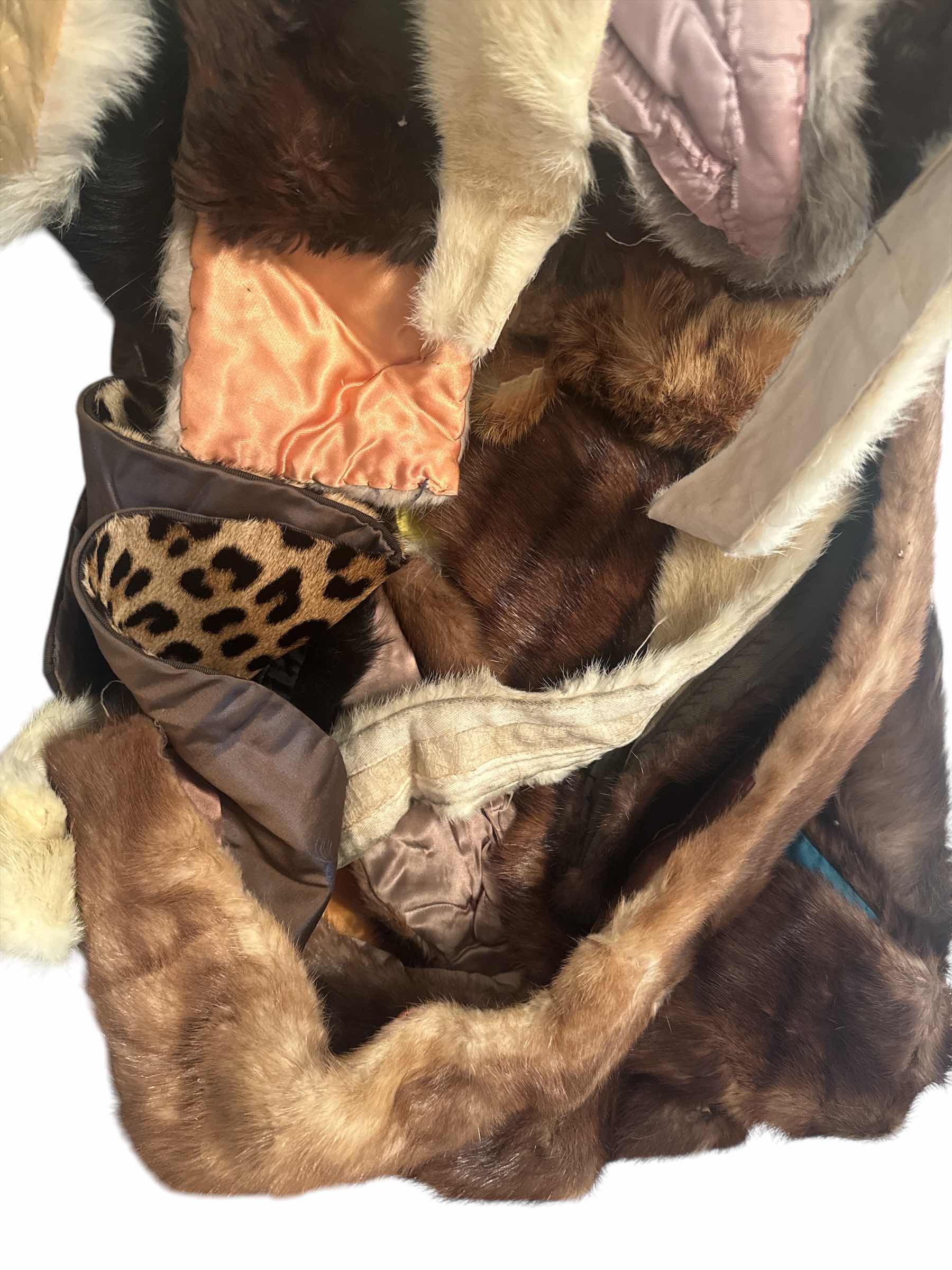 Photo 1 of 60 QT TOTE OF FUR FABRIC
