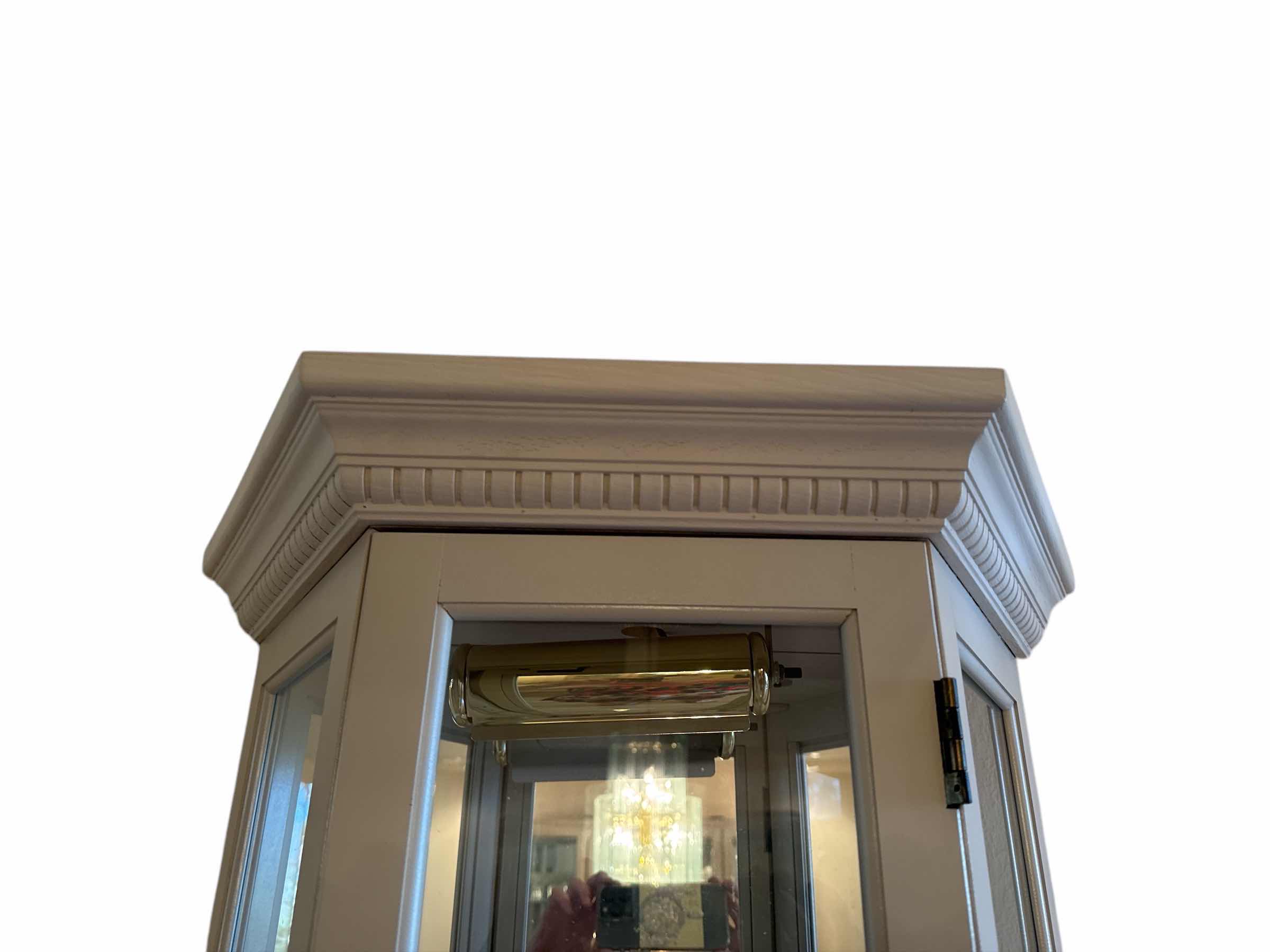 Photo 1 of WHITE LIGHTED CURIO CABINET 22“ x 11“ H71”