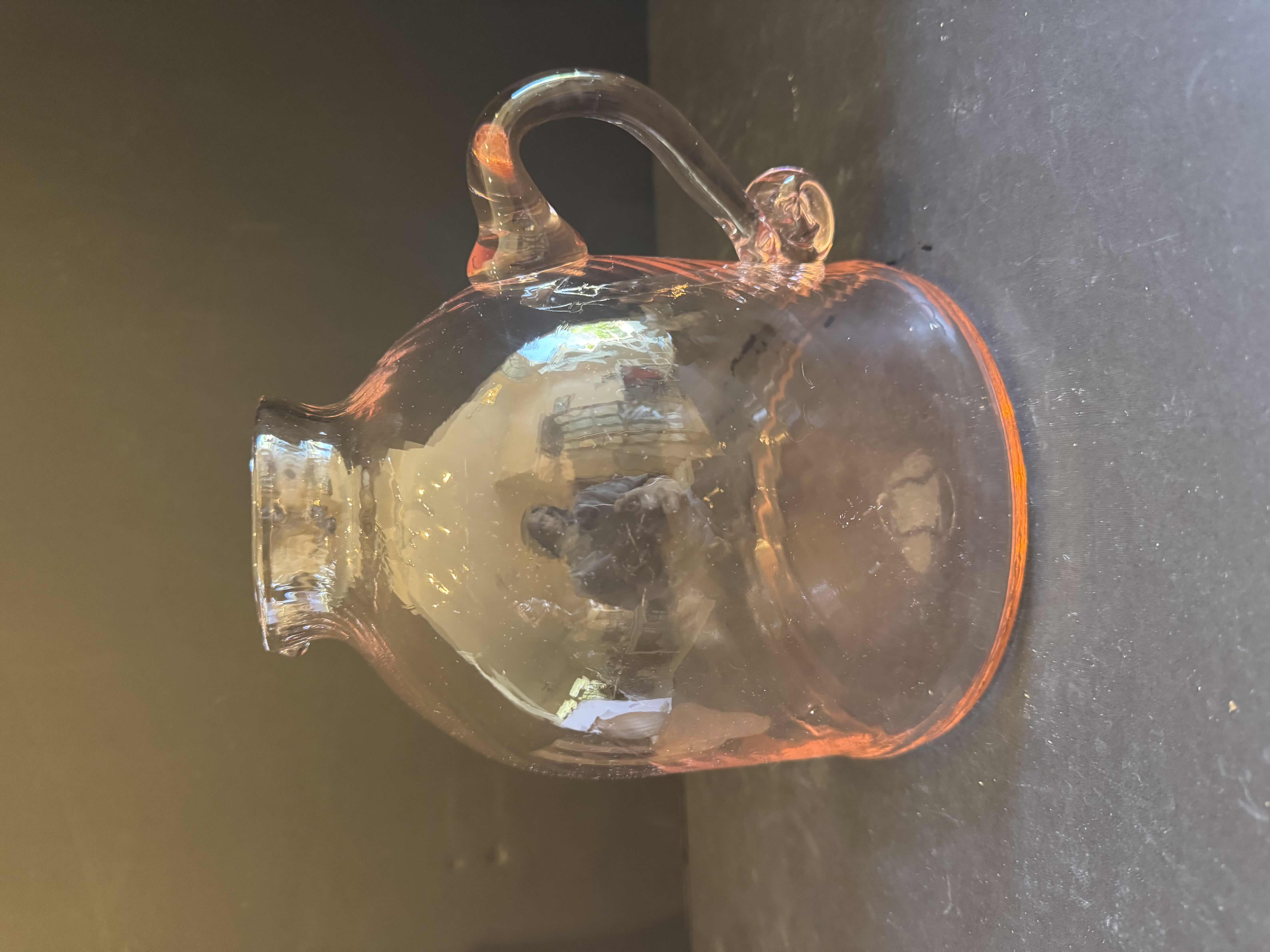 Photo 1 of VINTAGE COLLECTION OF PINK DEPRESSION GLASS, GLASS PITCHER, SWIRL VASE, CANDY DISH, CANDLE HOLDERS, 5 ITEMS

PITCHER
8.5” X H8.5”
SWIRL VASE
4.5” X H5.5”
CANDY DISH
6” X H1.5”
CANDLE HOLDERS
2” X H6”