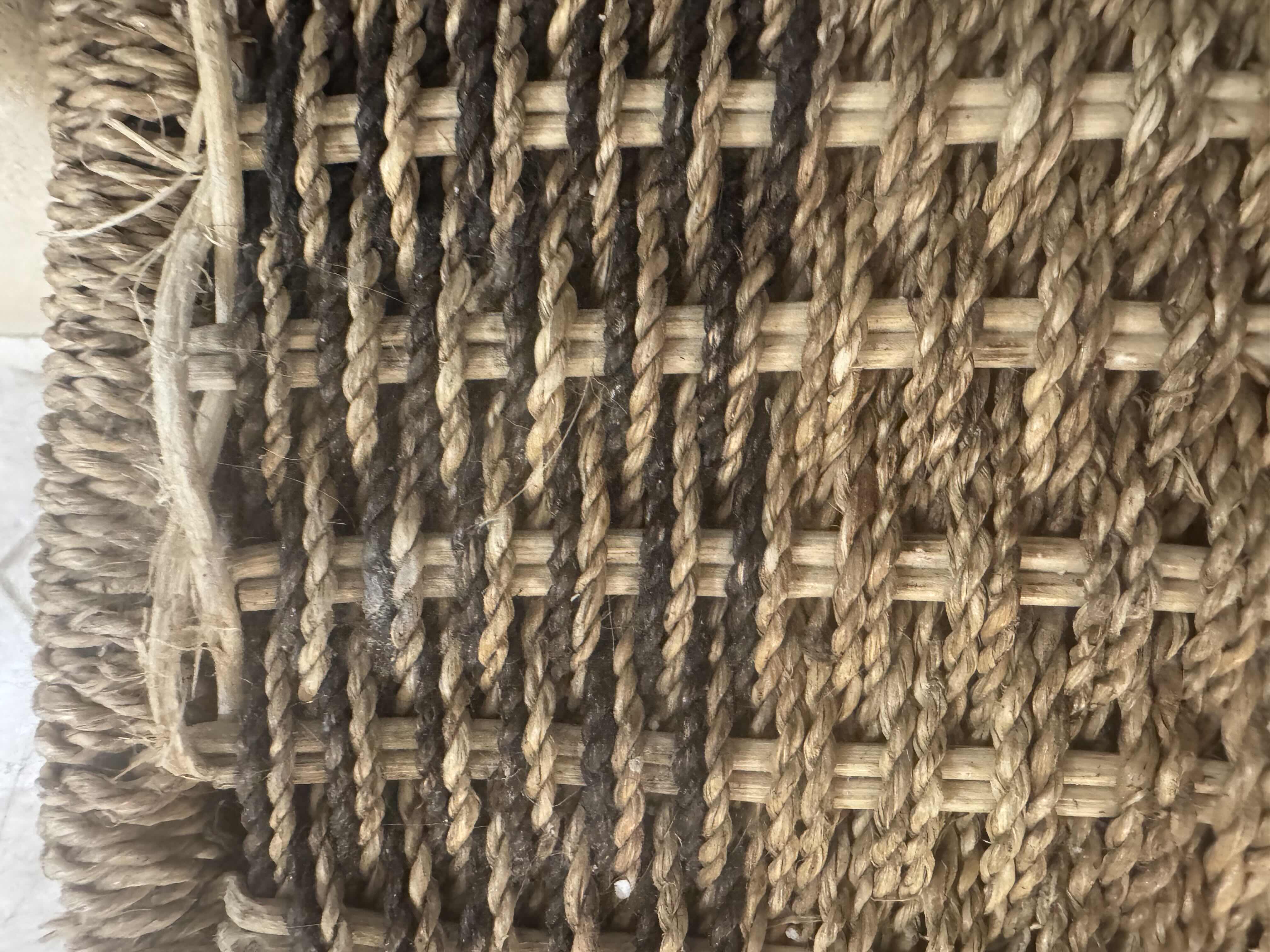 Photo 1 of VINTAGE FRENCH WICKER STORAGE HAMPER BASKET
27.5” X 17.5” X H21”