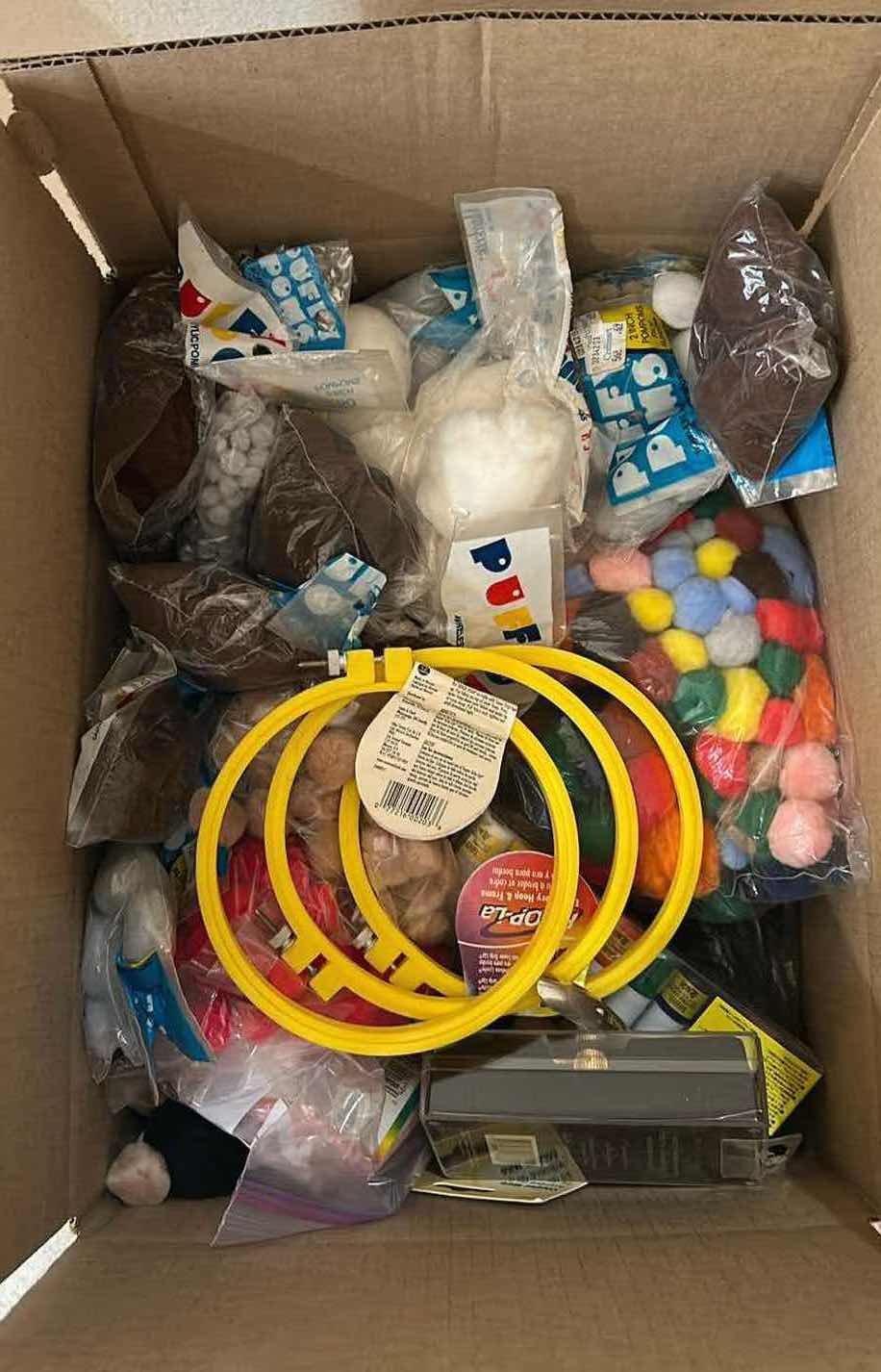Photo 1 of CONTENTS OF BOX ASSORTED CRAFT SUPPLIES