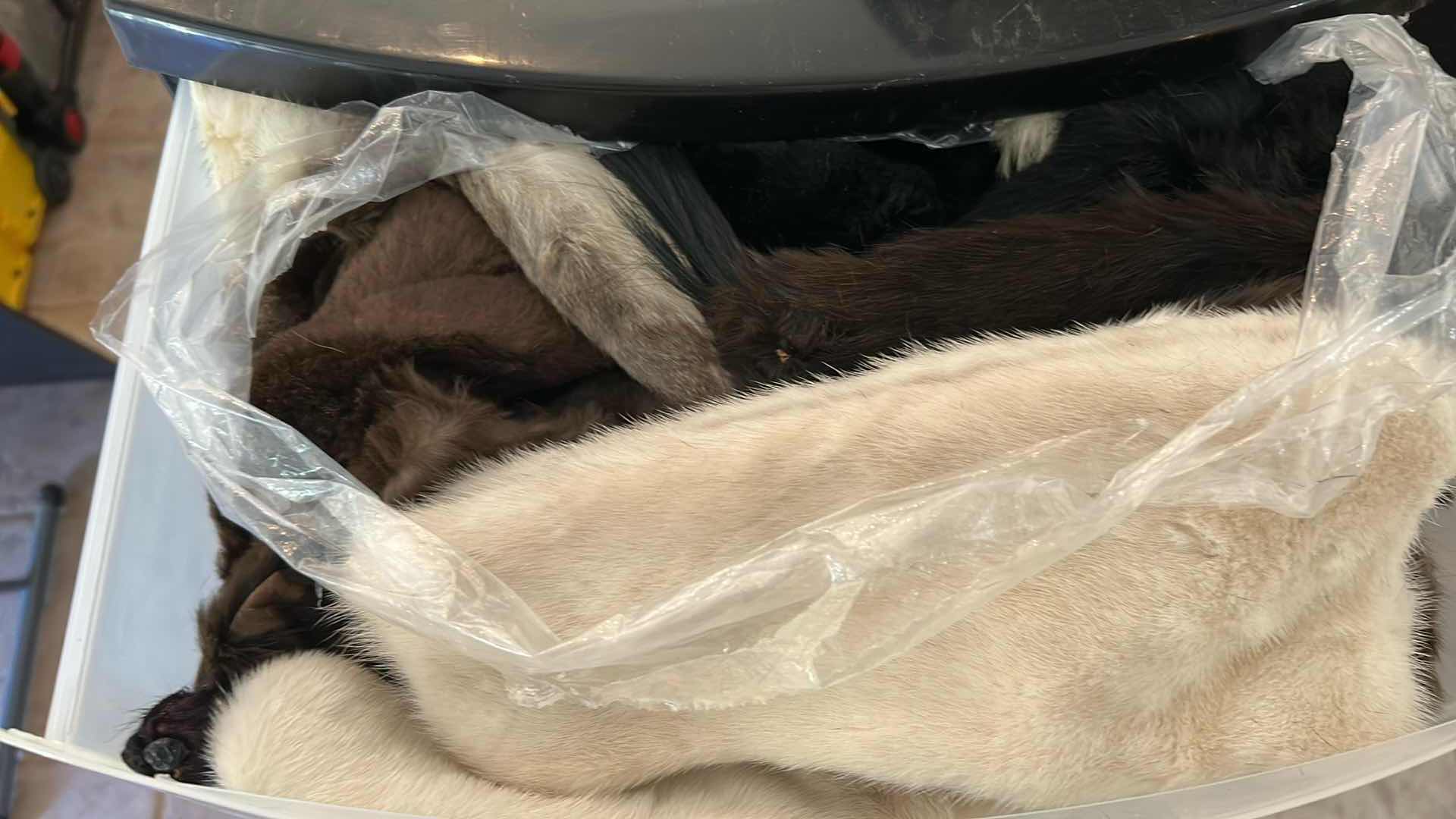 Photo 1 of CONTENTS OF 3 DRAWERS ASSORTED FURRY MATERIAL