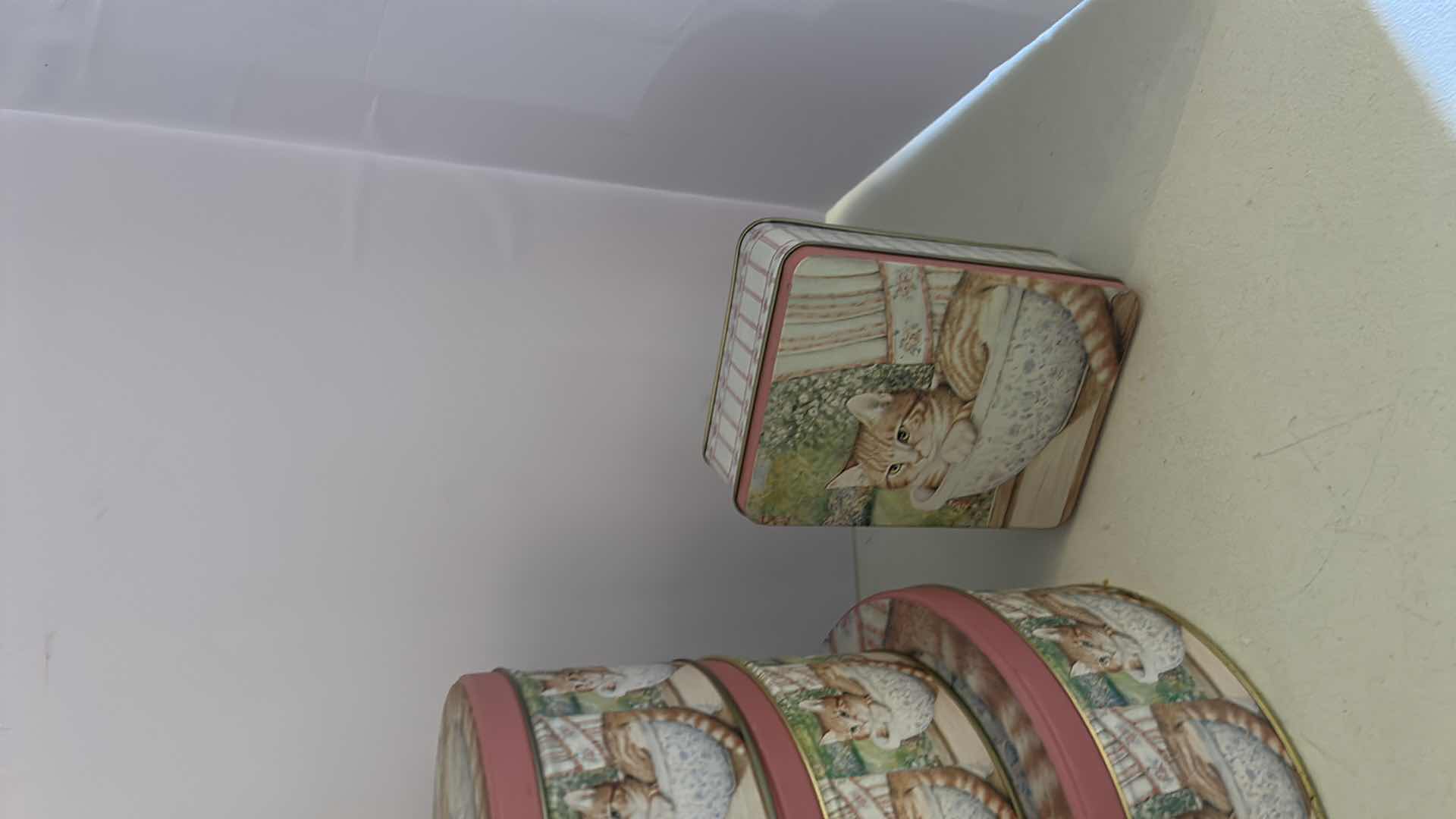 Photo 1 of 4- CAT TINS WASTE BASKET