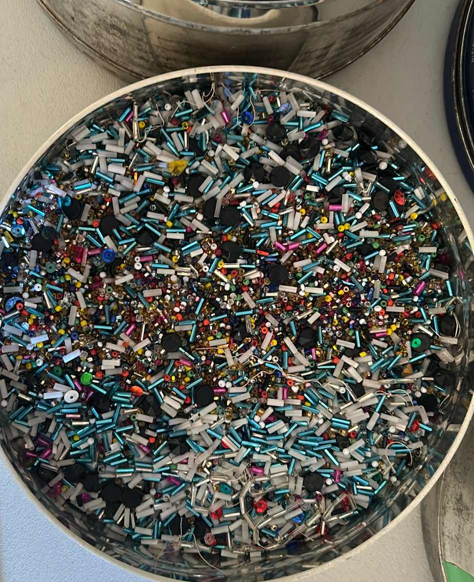 Photo 1 of 5- TINS ASSORTED CRAFT BEADS