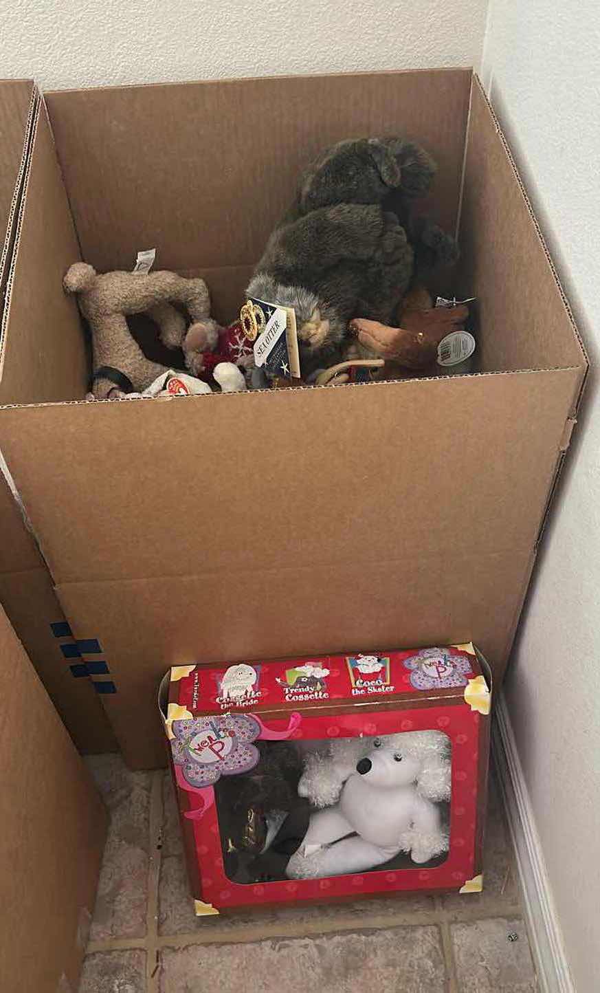 Photo 1 of CONTENTS OF BOX ASSORTED STUFF ANIMALS BEANIE BABIES
