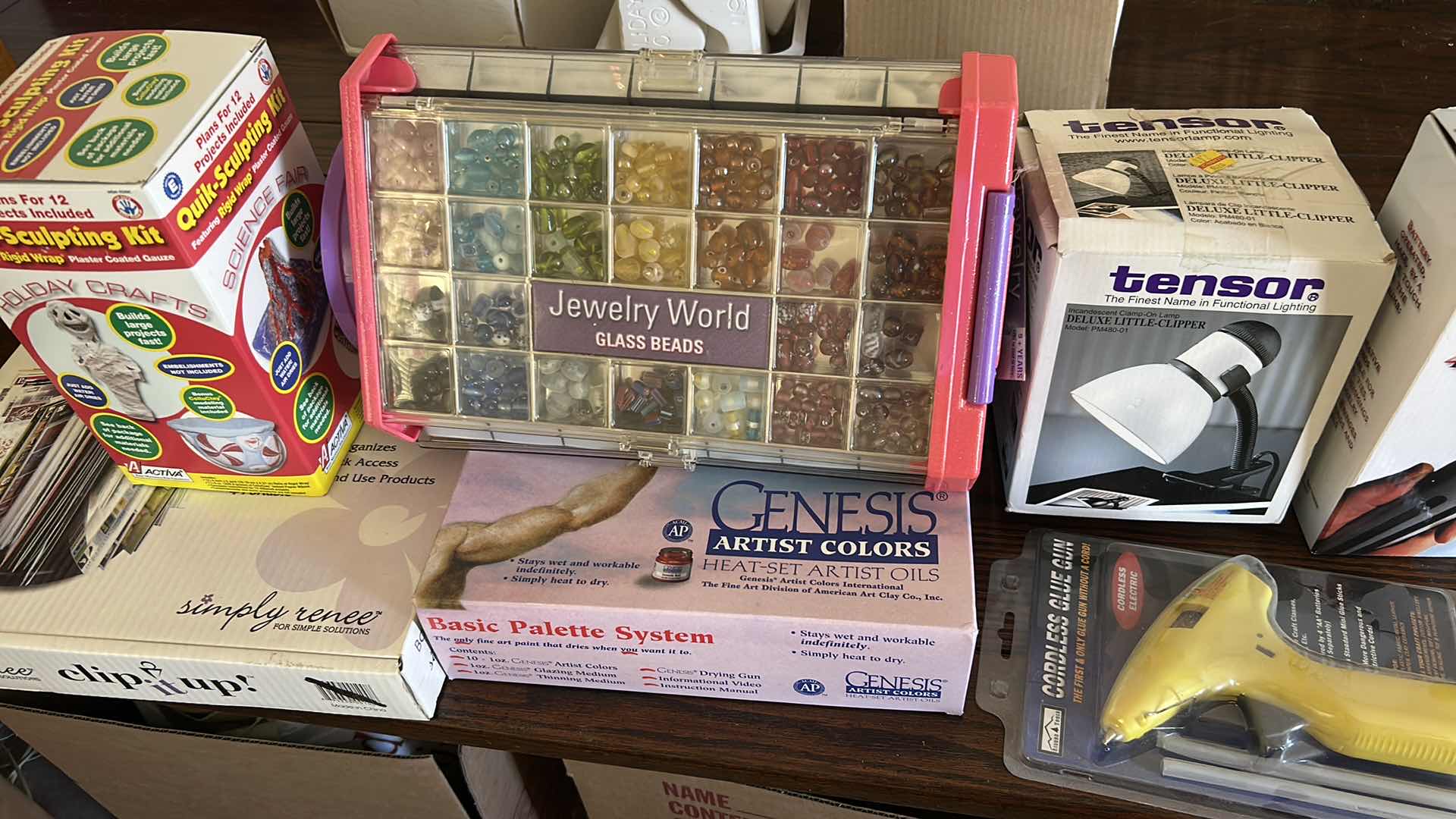 Photo 1 of CONTENTS OF BOX CRAFTING SUPPLIES