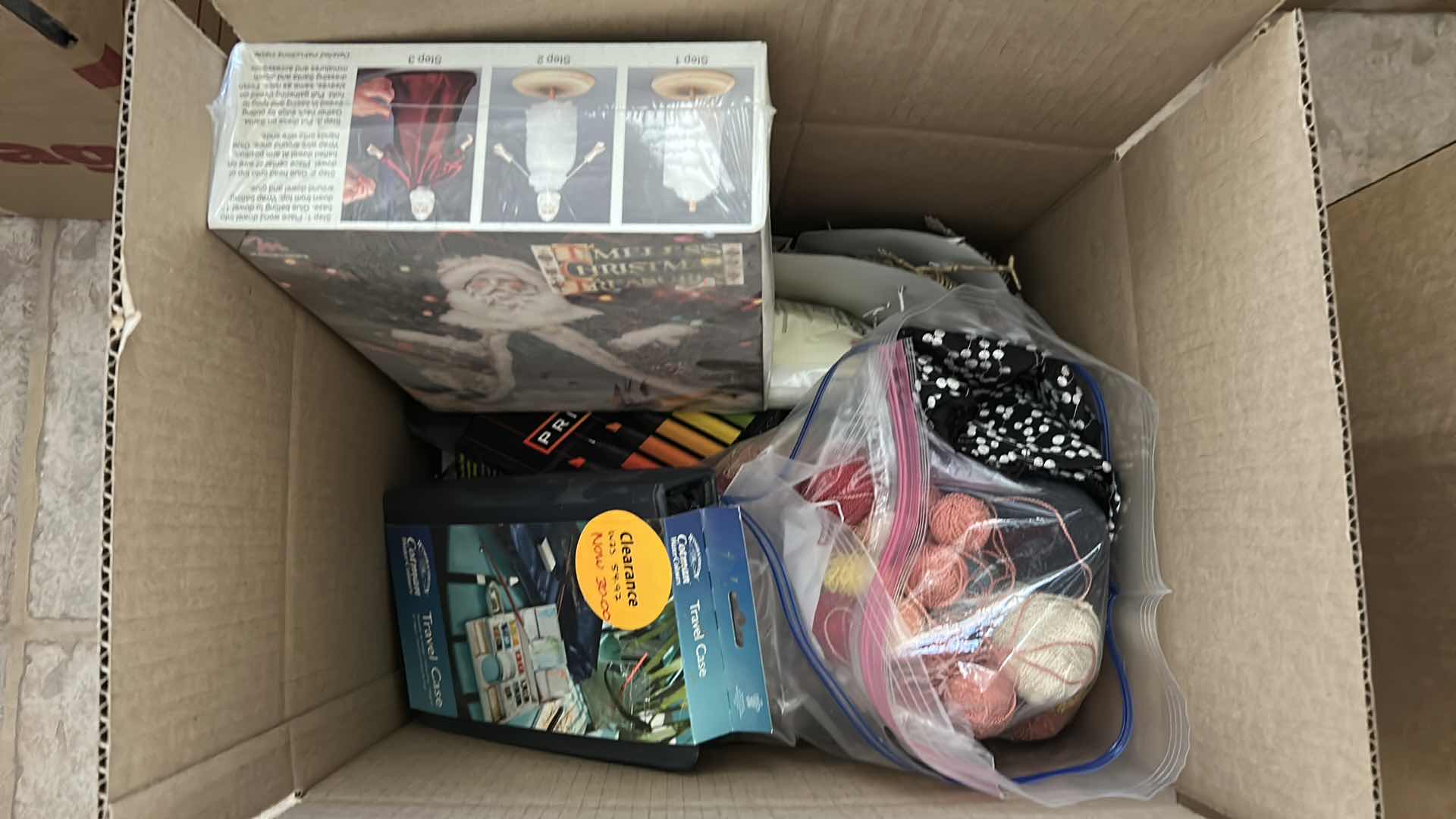 Photo 1 of CONTENTS OF BOX CRAFTING SUPPLIES