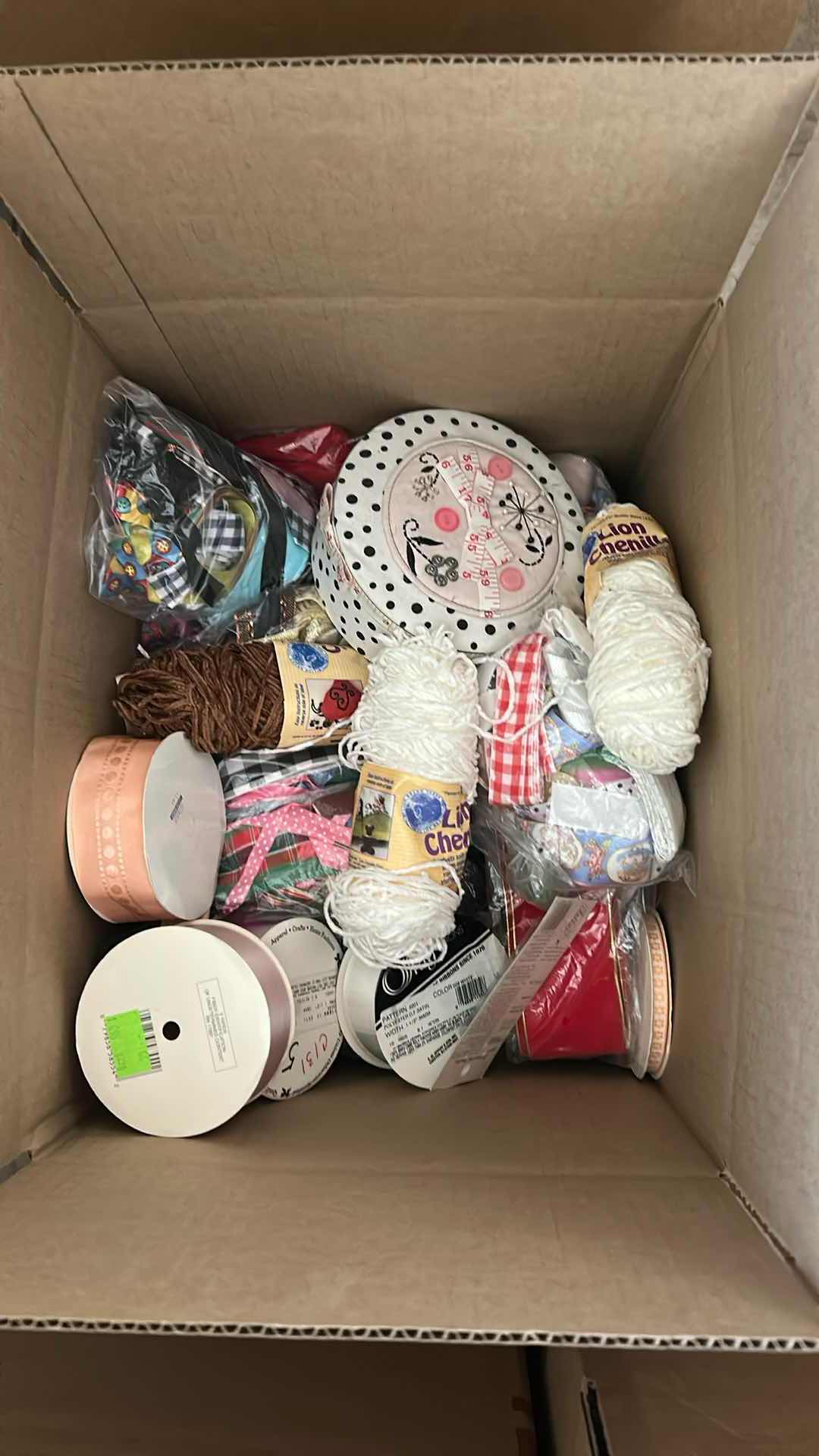 Photo 1 of CONTENTS OF BOX CRAFTING SUPPLIES