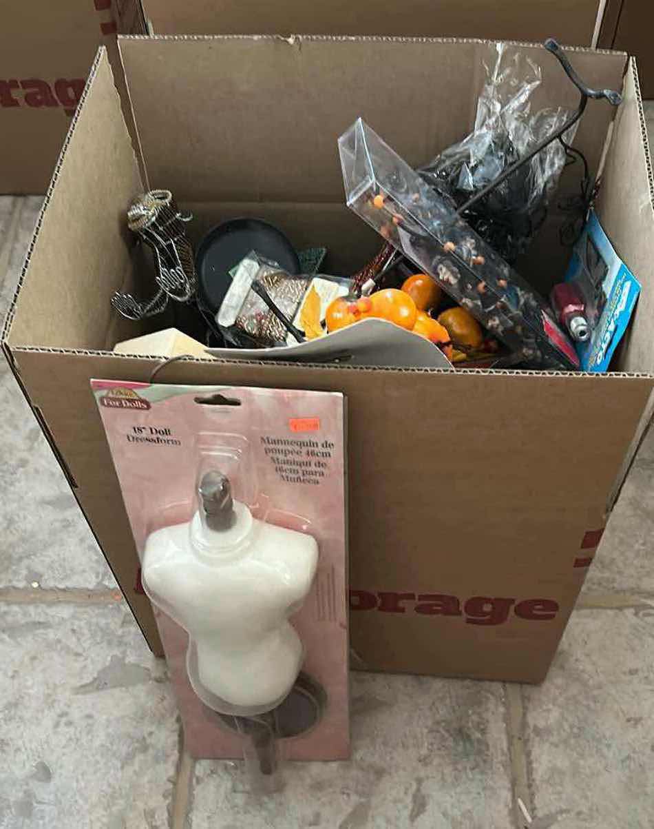 Photo 1 of CONTENTS OF BOX CRAFTING SUPPLIES