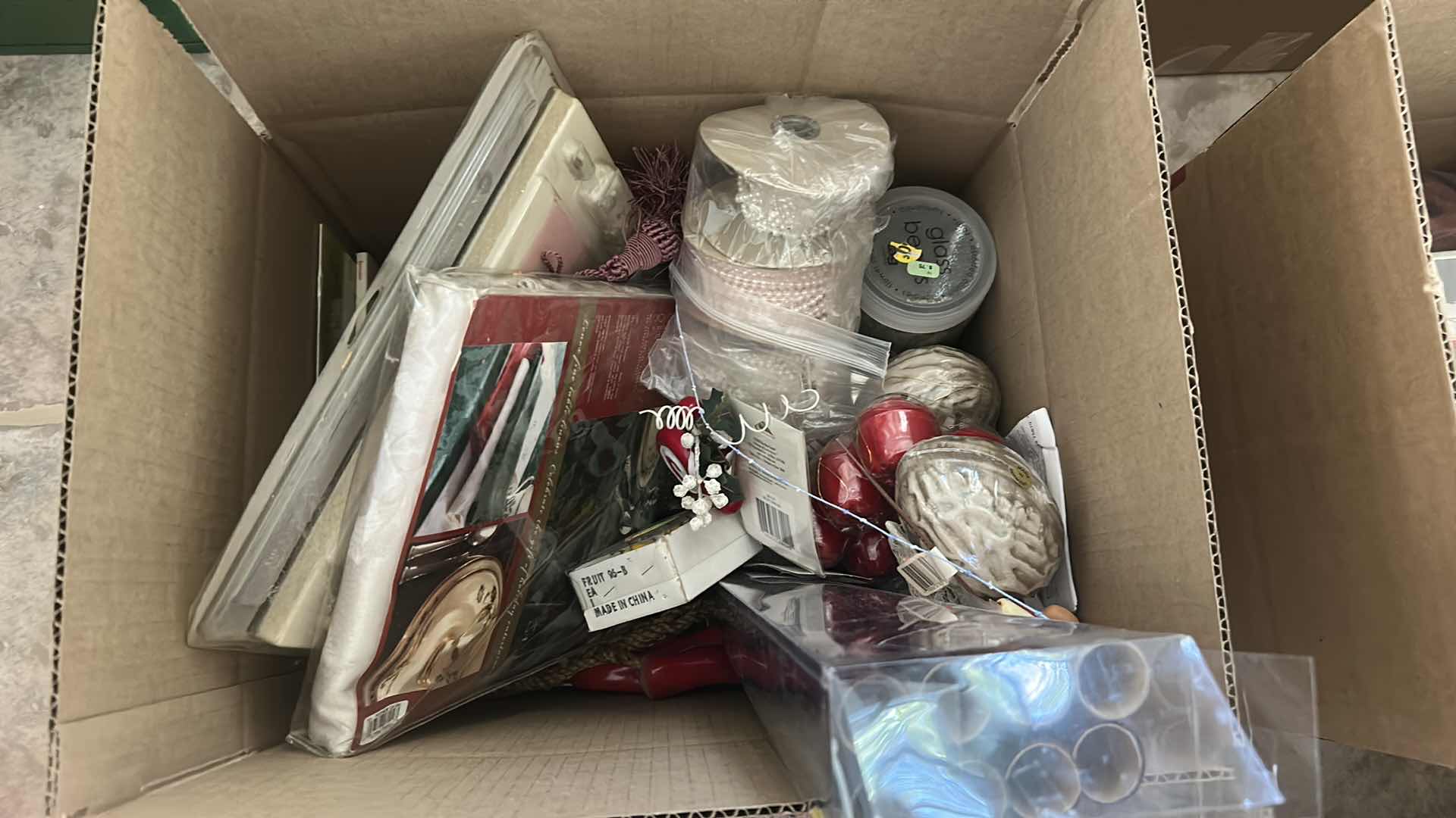 Photo 1 of CONTENTS OF BOX CRAFTING SUPPLIES