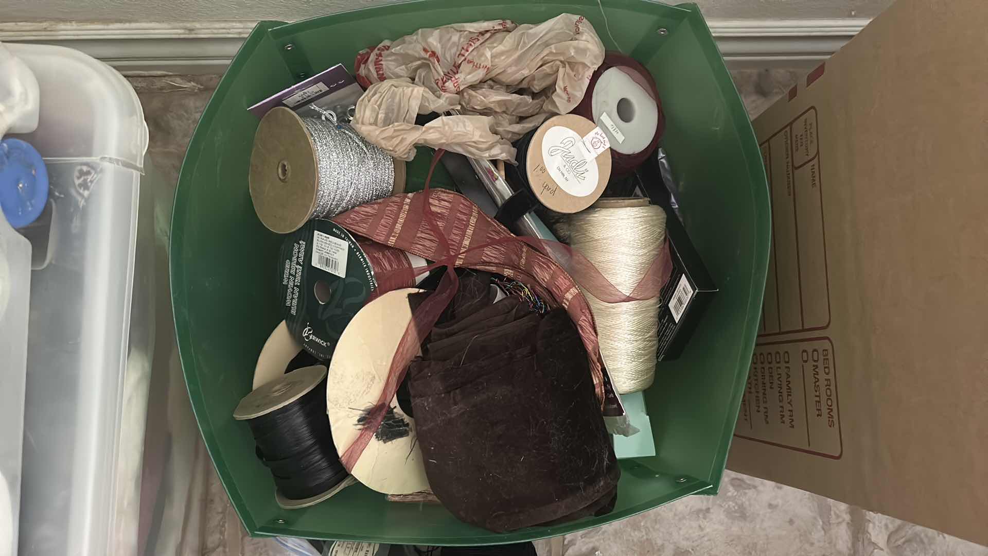 Photo 1 of CONTENTS OF BOX CRAFTING SUPPLIES