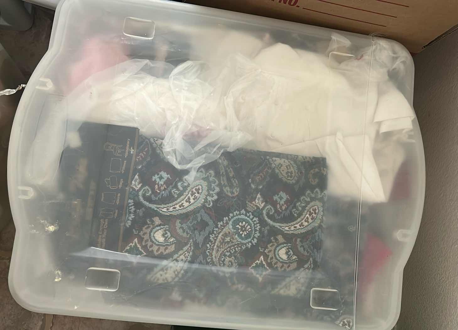 Photo 1 of 2 PLASTIC CONTAINERS OF CRAFTING SUPPLIES