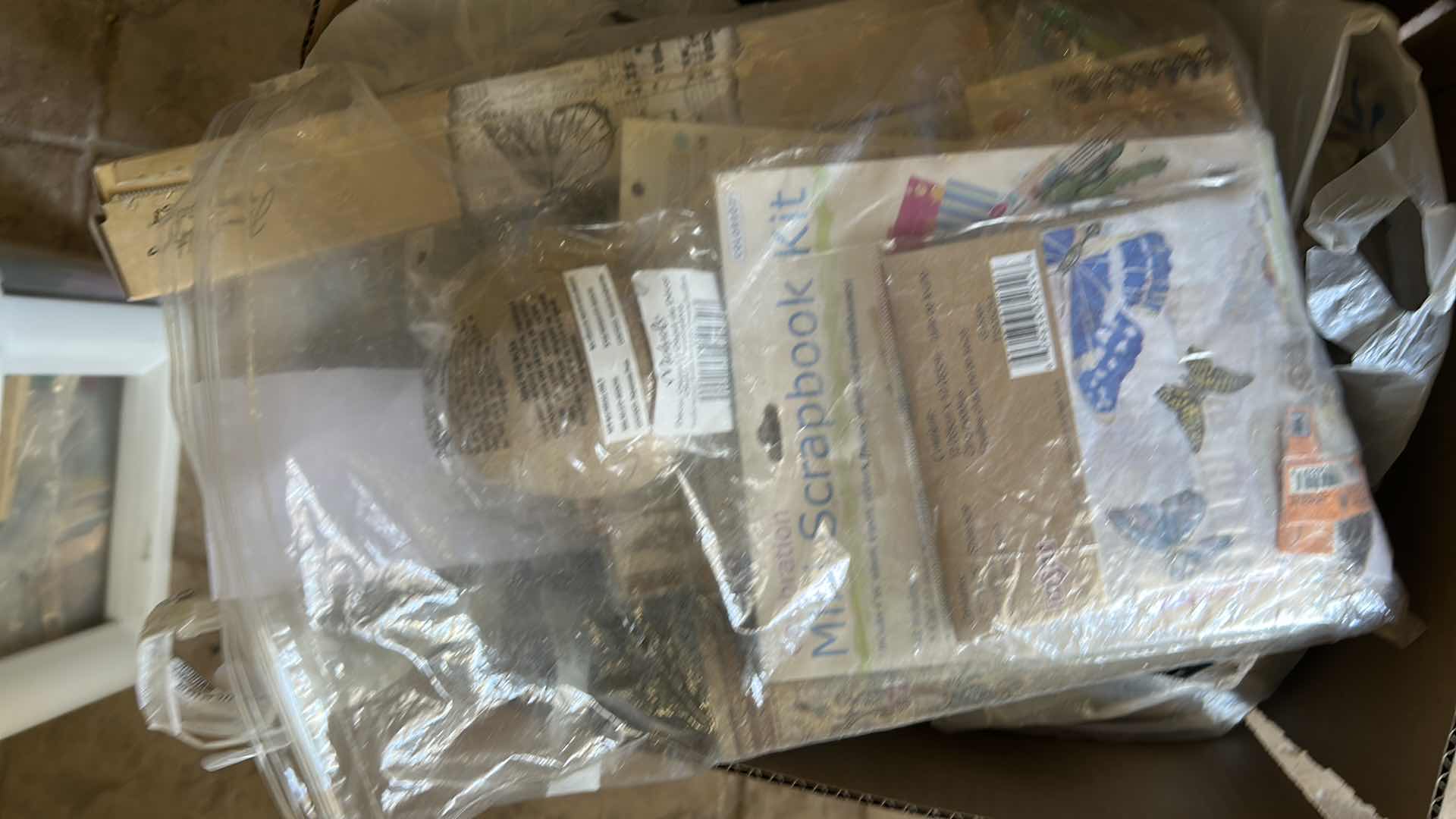 Photo 1 of CONTENTS OF BOX CRAFTING SUPPLIES