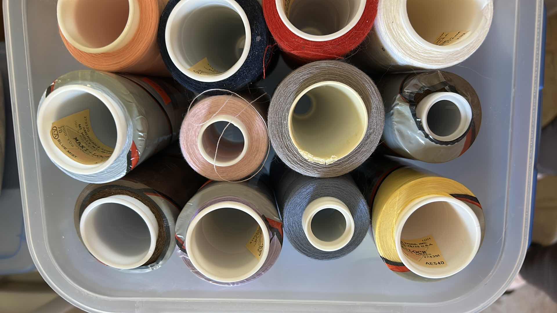 Photo 1 of 4-PLASTIC CONTAINERS CRAFT SUPPLIES