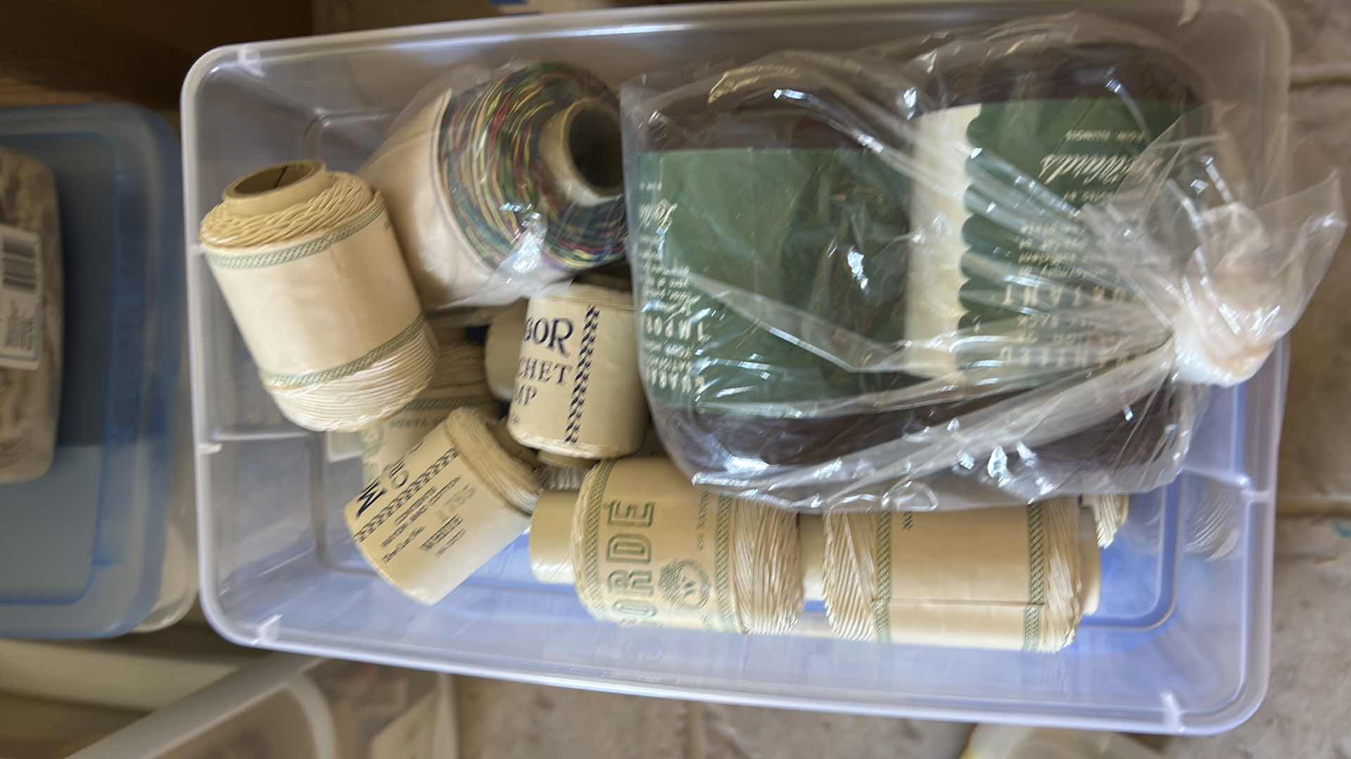 Photo 1 of 4-PLASTIC CONTAINERS CRAFT SUPPLIES