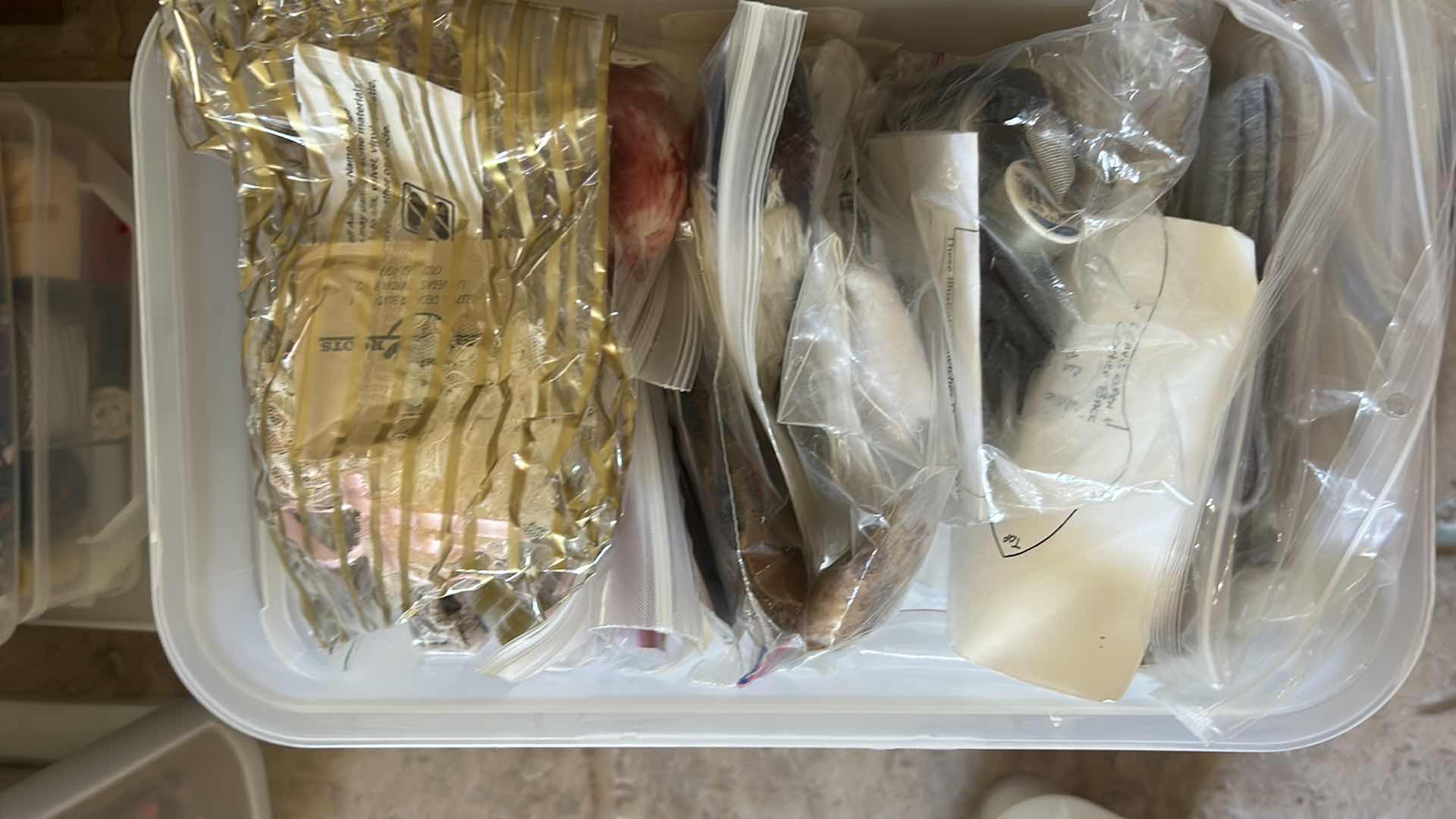 Photo 1 of 4-PLASTIC CONTAINERS CRAFT SUPPLIES