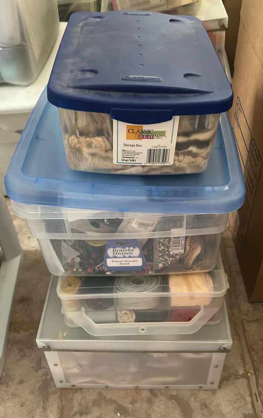 Photo 1 of 4- CONTAINERS CRAFTING SUPPLIES