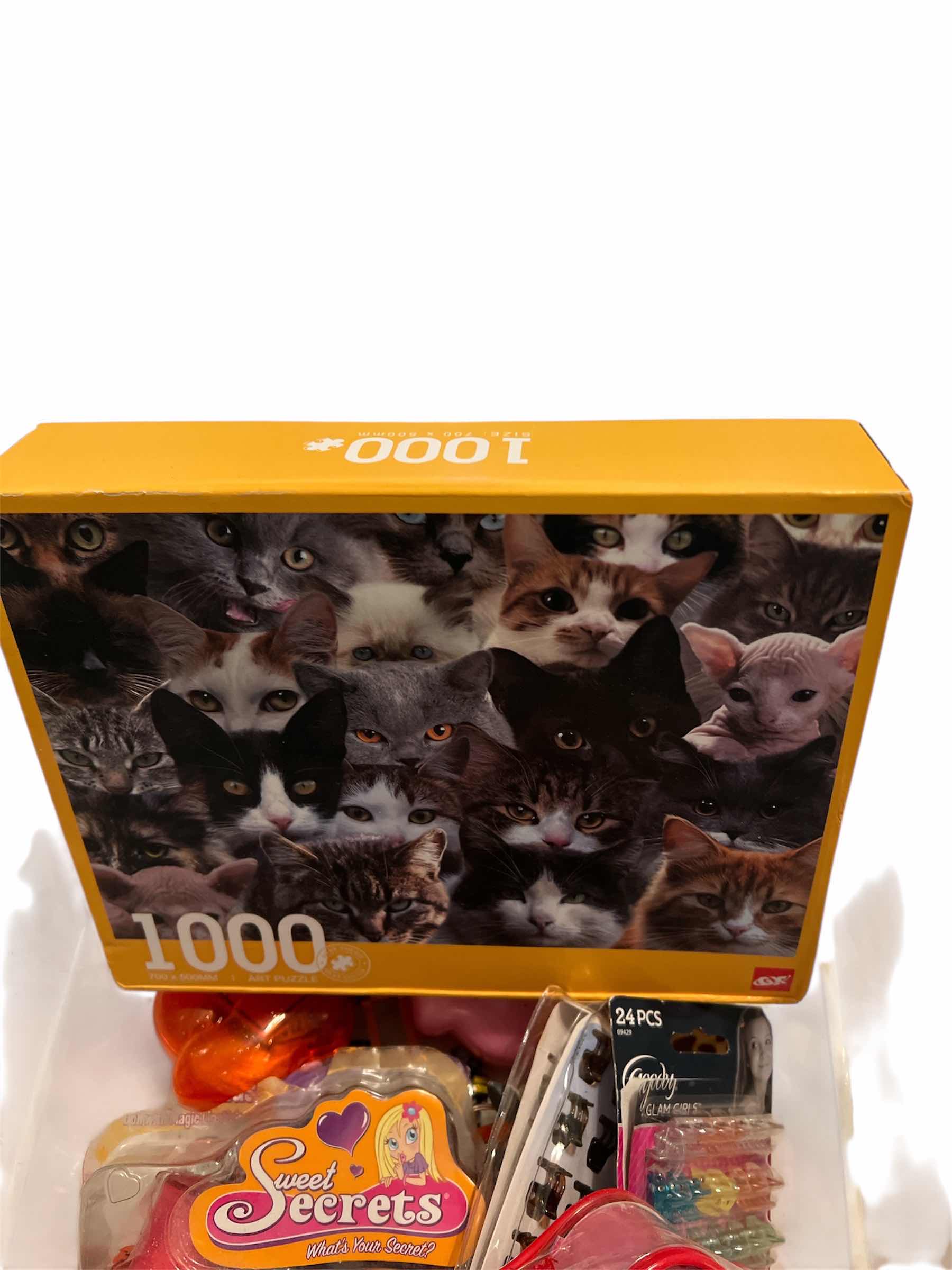 Photo 1 of BOX OF CHILDREN’S TOYS AND JIGSAW PUZZLES