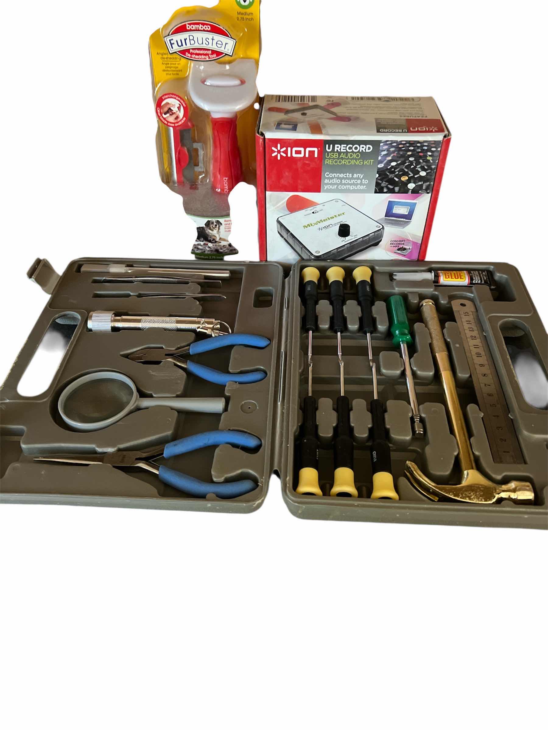 Photo 1 of TOOL KIT, FUR BUSTER PET TOOL AND U RECORD USB AUDIO RECORDING KIT