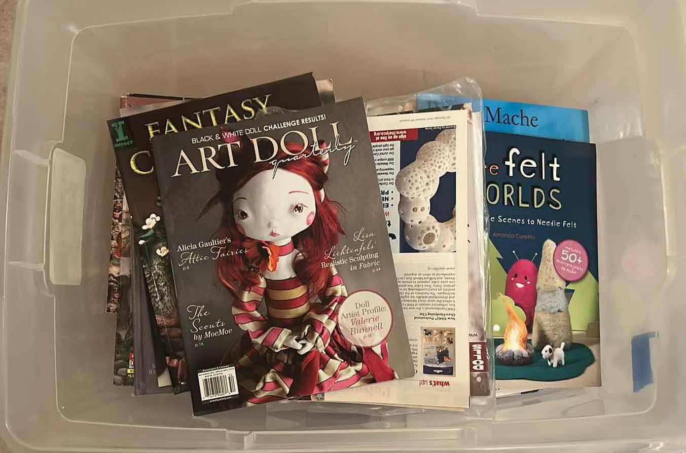Photo 1 of CONTENTS OF CONTAINER ASSORTED CRAFT MAGAZINES