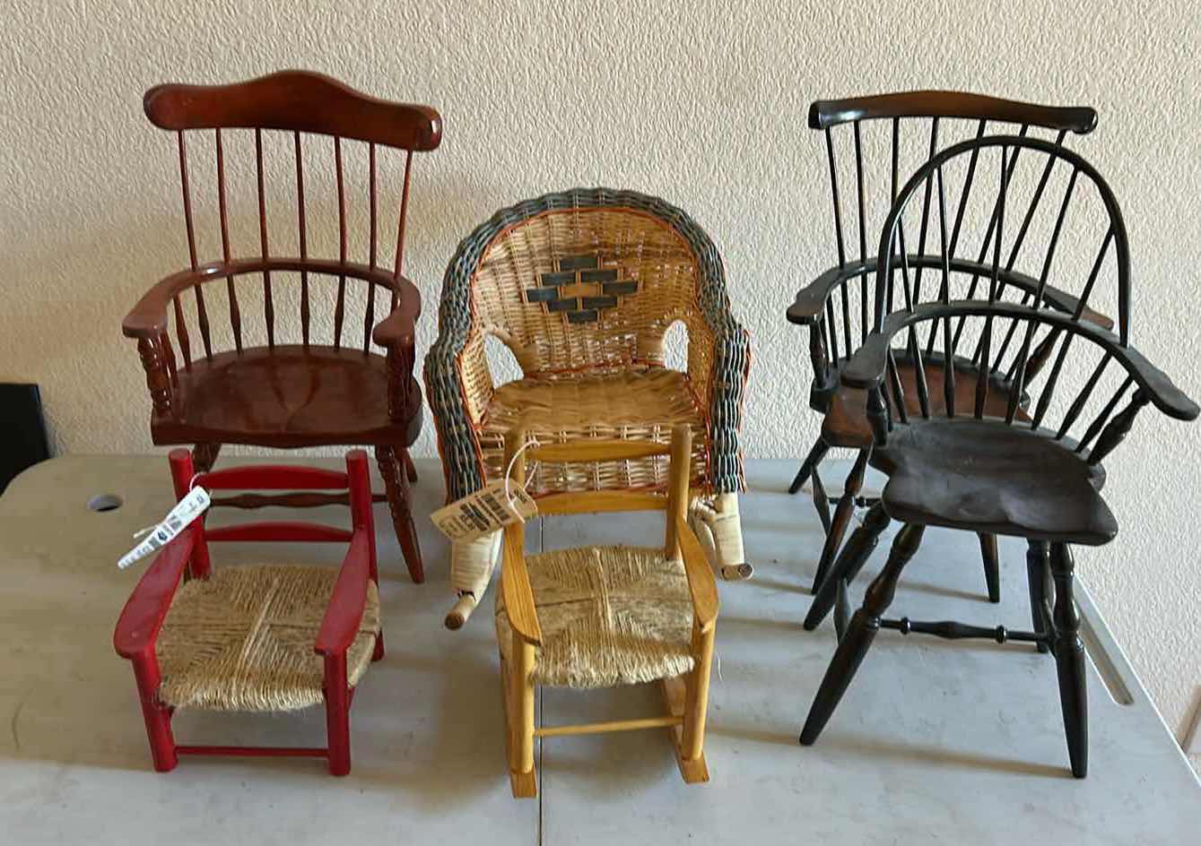 Photo 1 of 6-ASSORTMENT OF DOLL CHAIRS