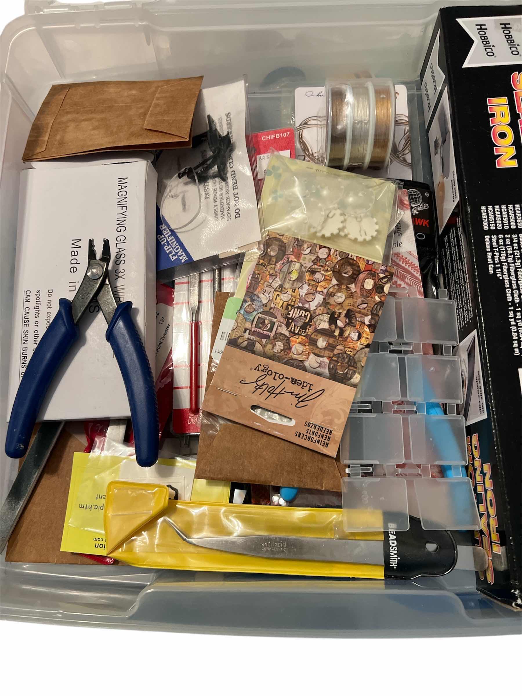 Photo 1 of BEADING TOOLS AND ORGANIZER: PLIERS, SEALING IRONS AND MORE