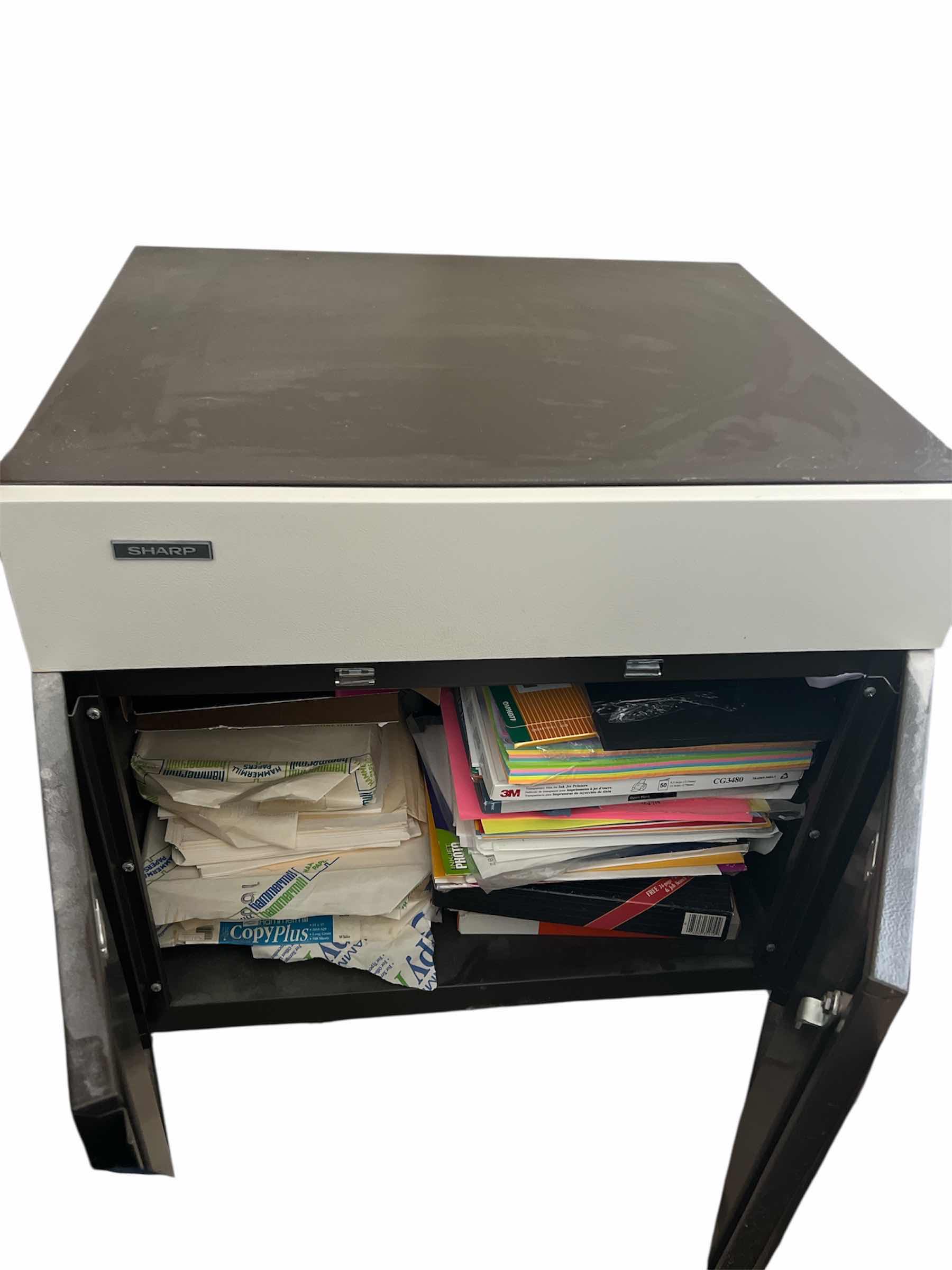 Photo 1 of SHARP 2 - DOOR SUPPLY CABINET - WHEELED AND CONTENTS