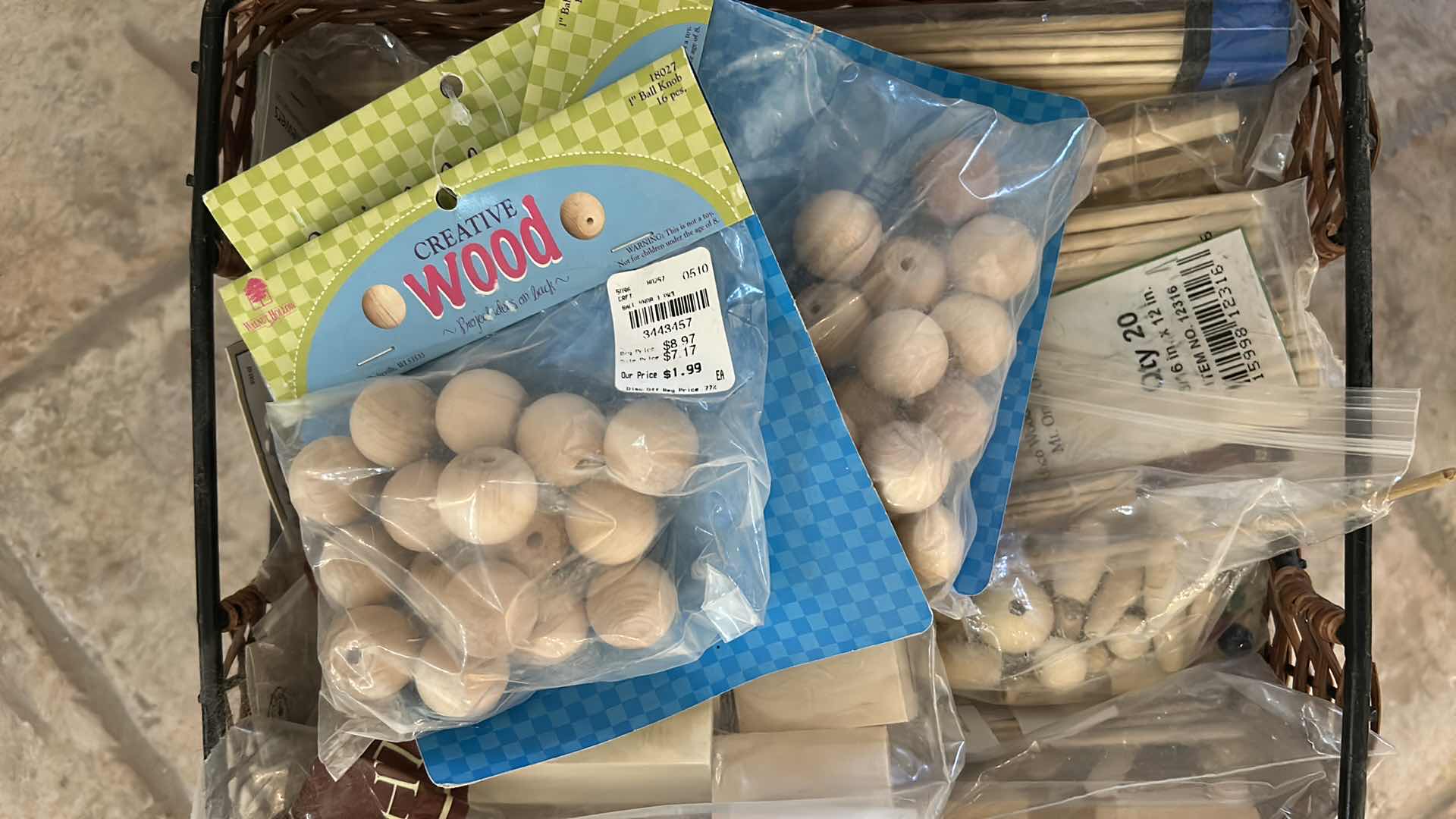 Photo 1 of 3- BASKETS CRAFT SUPPLIES