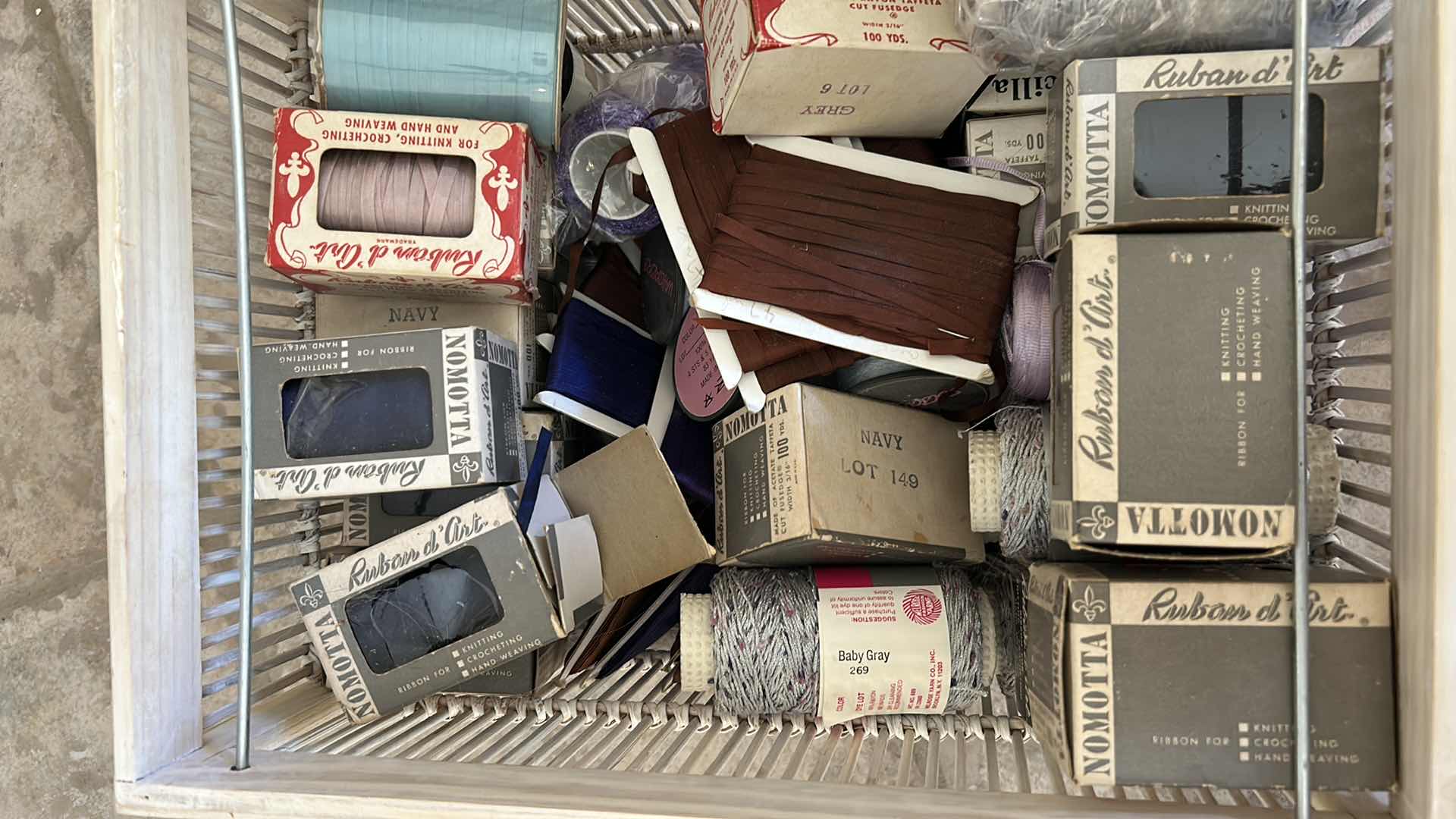 Photo 1 of CONTENTS OF CONTAINER ASSORTED RIBBONS