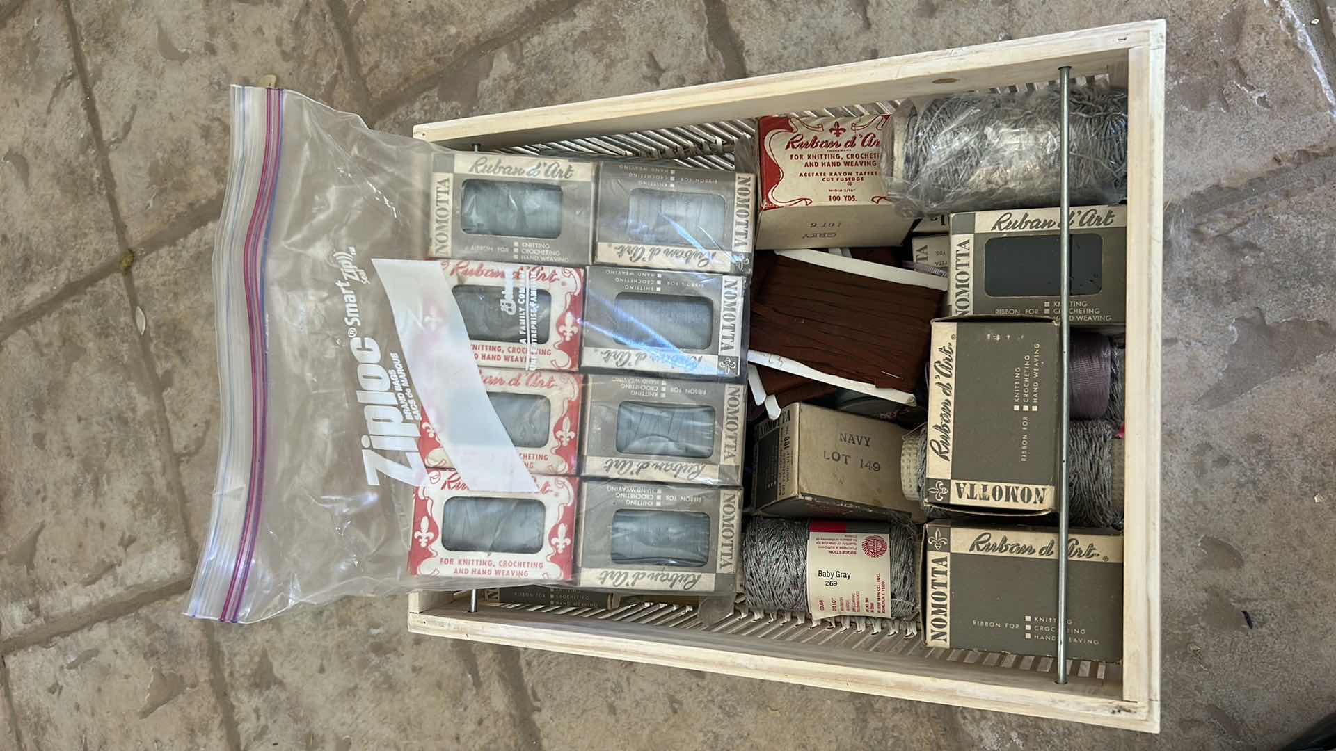 Photo 1 of CONTENTS OF CONTAINER ASSORTED RIBBONS
