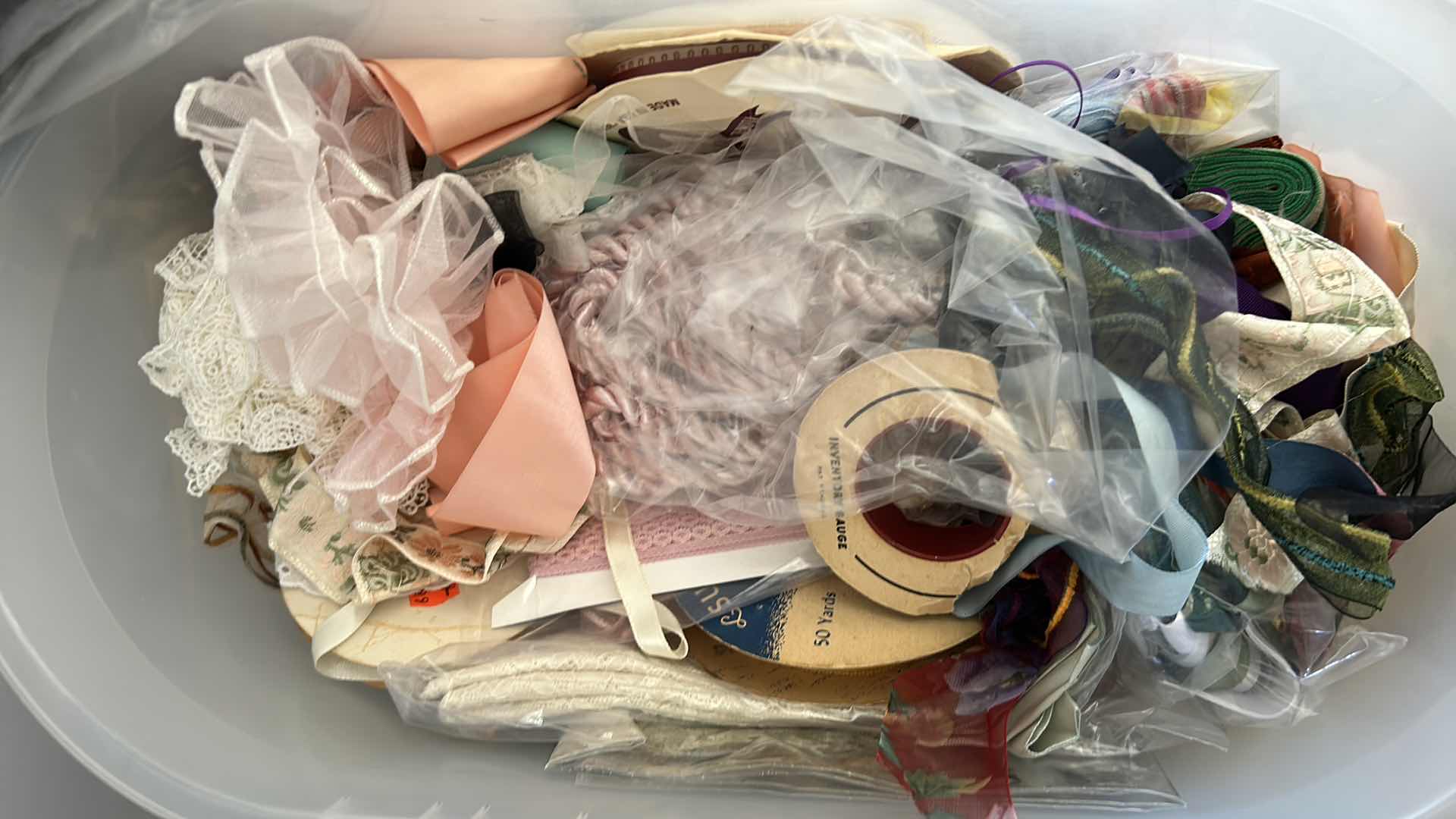 Photo 1 of 2- PLASTIC CONTAINERS CRAFT SUPPLIES